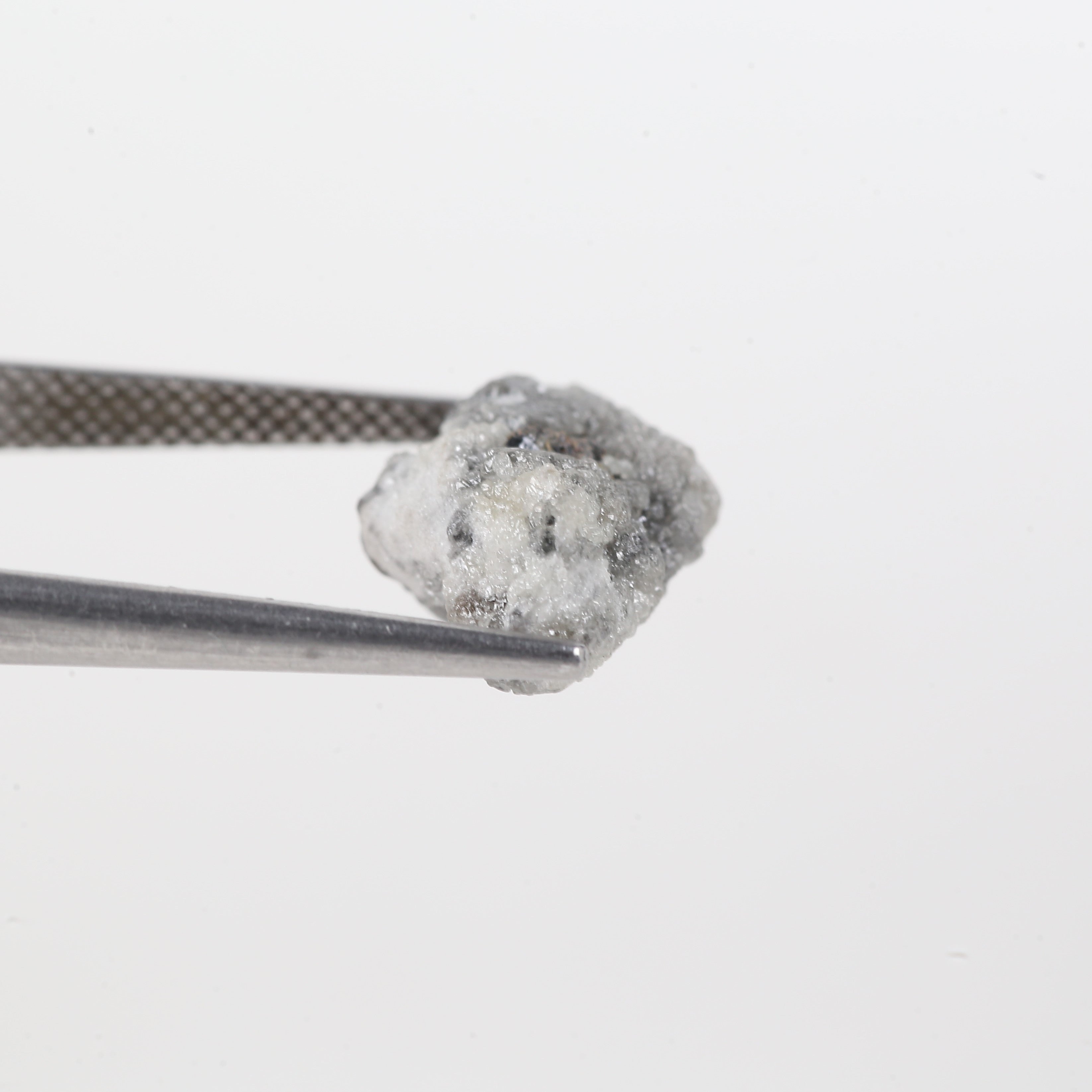 6.76 Carat Natural Rough Diamond Icy Gray Diamond Raw Uncut Diamond 13.53 MM