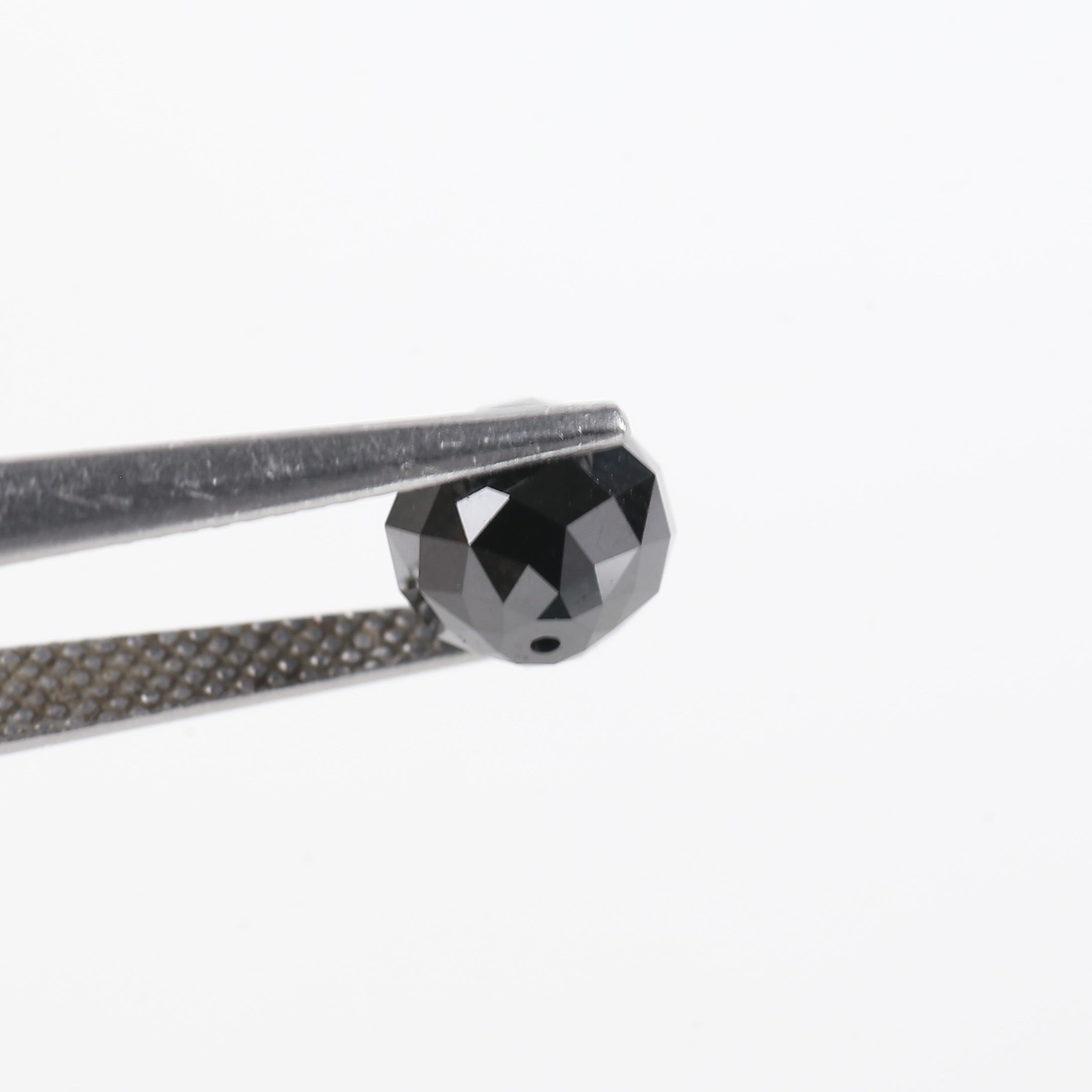 2.90 Carat Natural Black Beads Diamond 7.51 MM