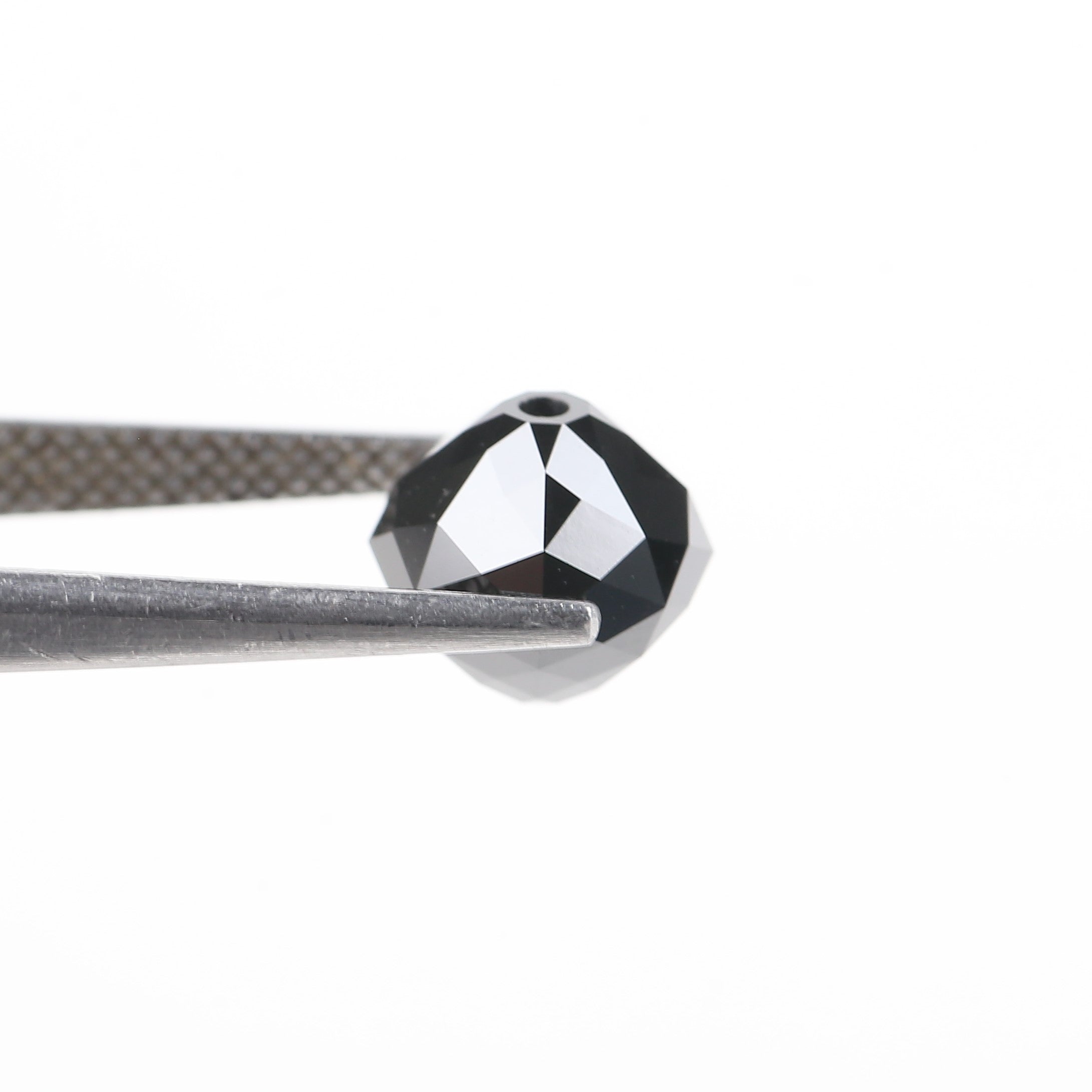 4.43 Carat Drilled Balls cut Beads Black Diamond 8.86 MM