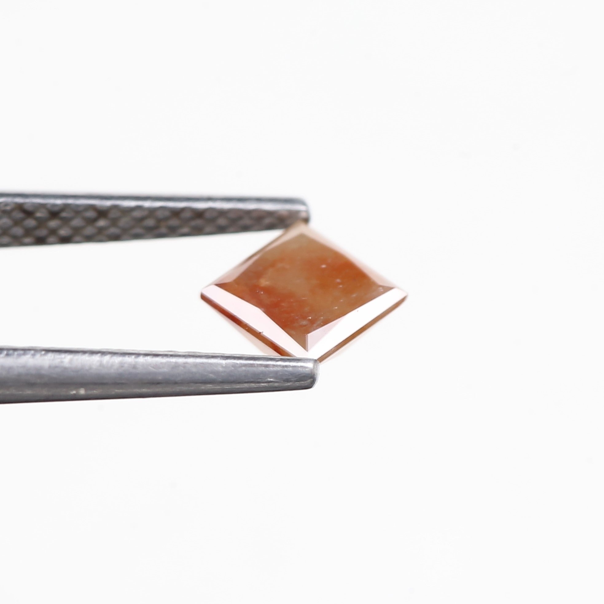 0.75 Carat Natural Orange Princess Salt Pepper Diamond 4.9 MM