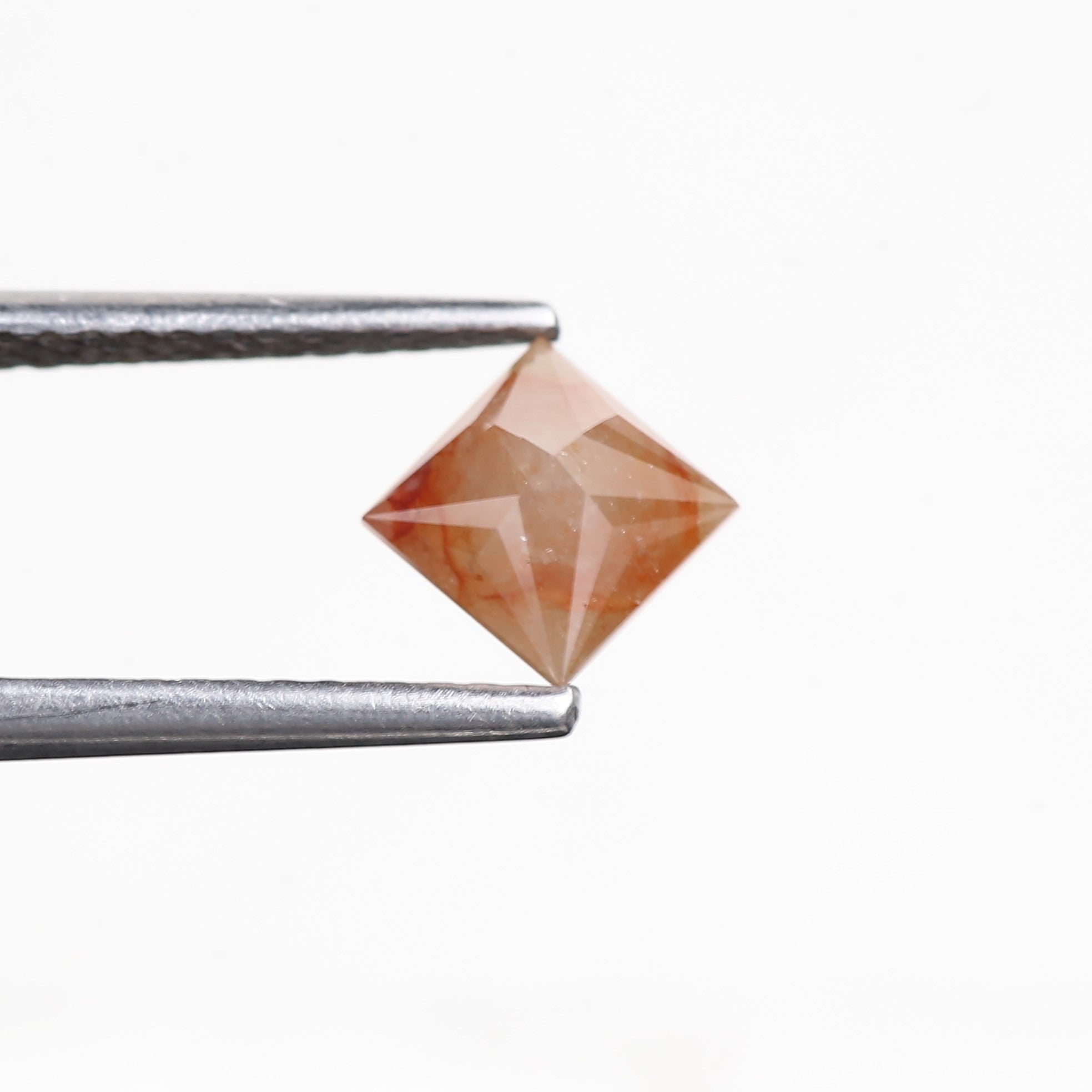 0.75 Carat Natural Orange Princess Salt Pepper Diamond 4.9 MM