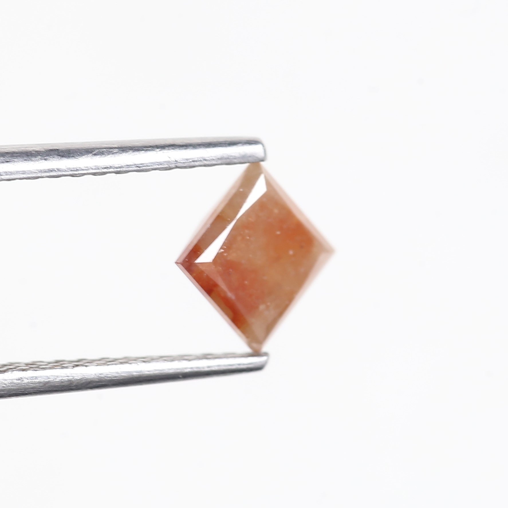 0.75 Carat Natural Orange Princess Salt Pepper Diamond 4.9 MM