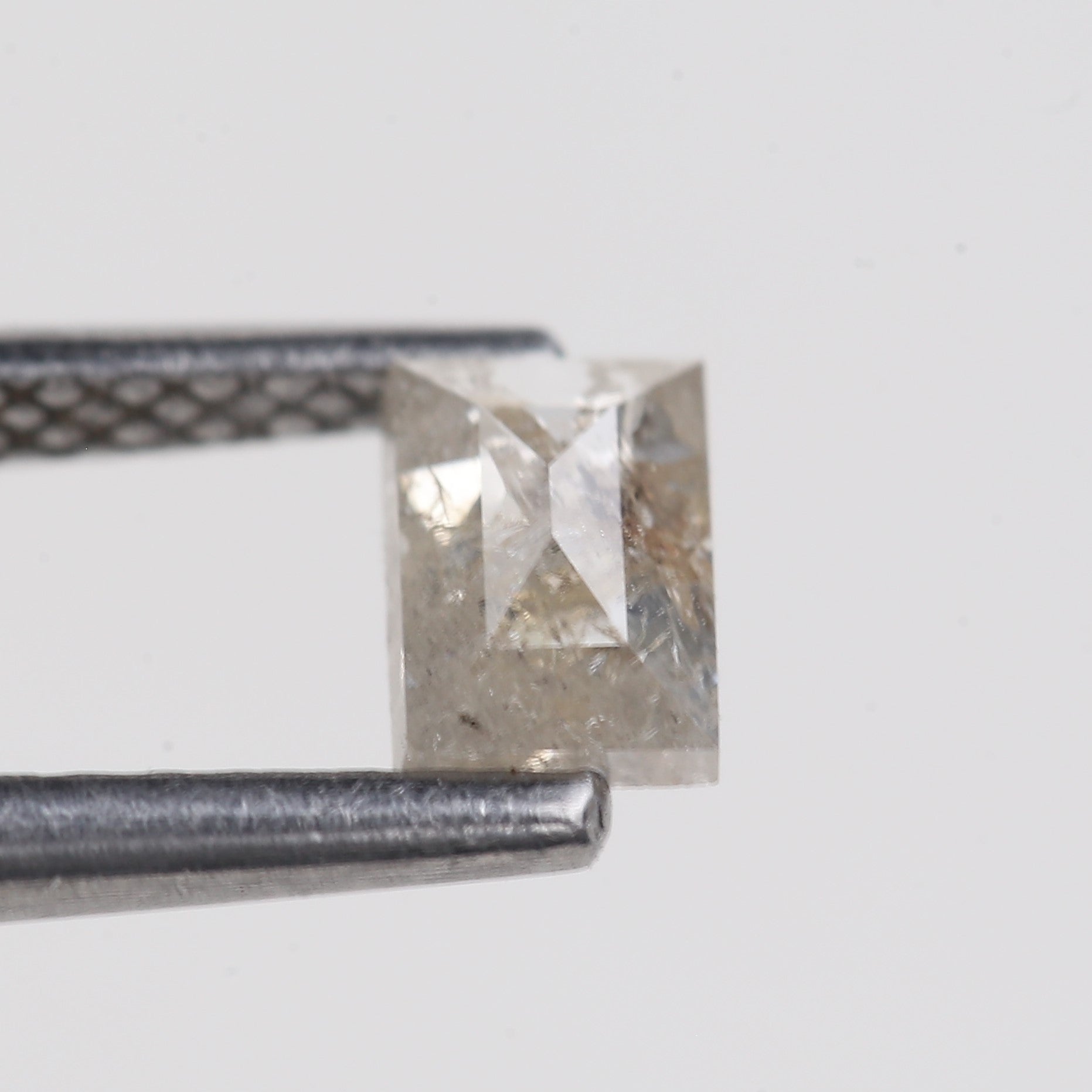 0.32 Carat Natural Baguette Salt Pepper Diamond 4.85 MM
