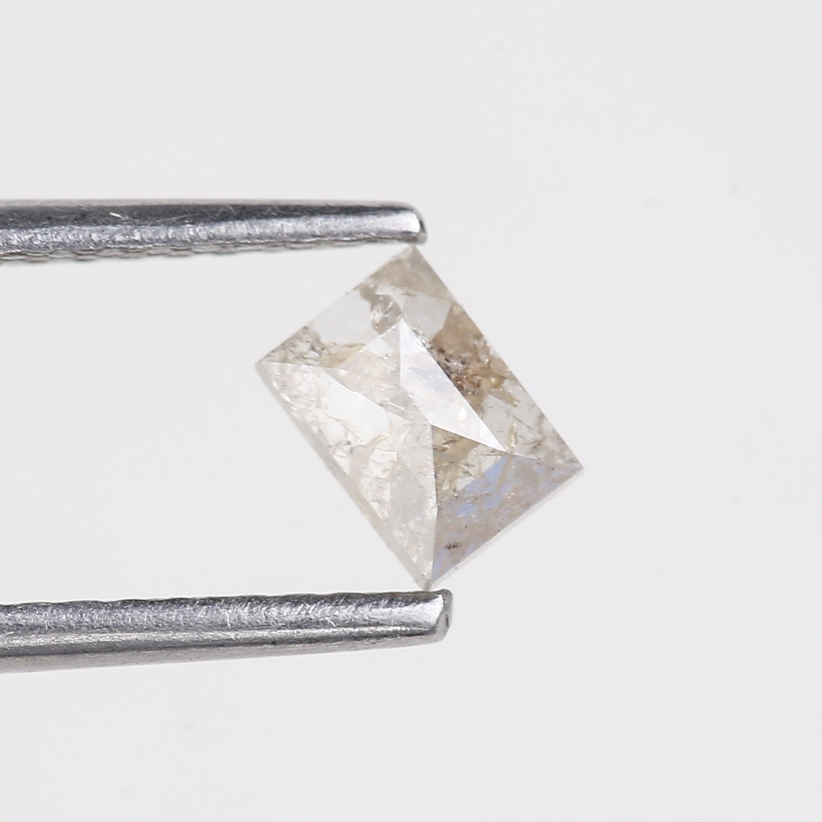 0.32 Carat Natural Baguette Salt Pepper Diamond 4.85 MM