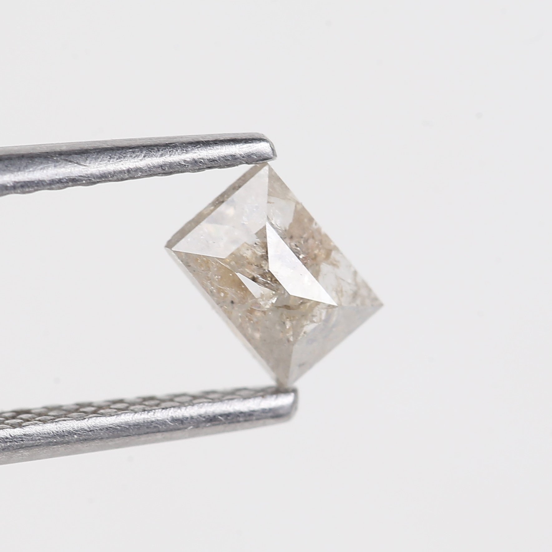 0.32 Carat Natural Baguette Salt Pepper Diamond 4.85 MM