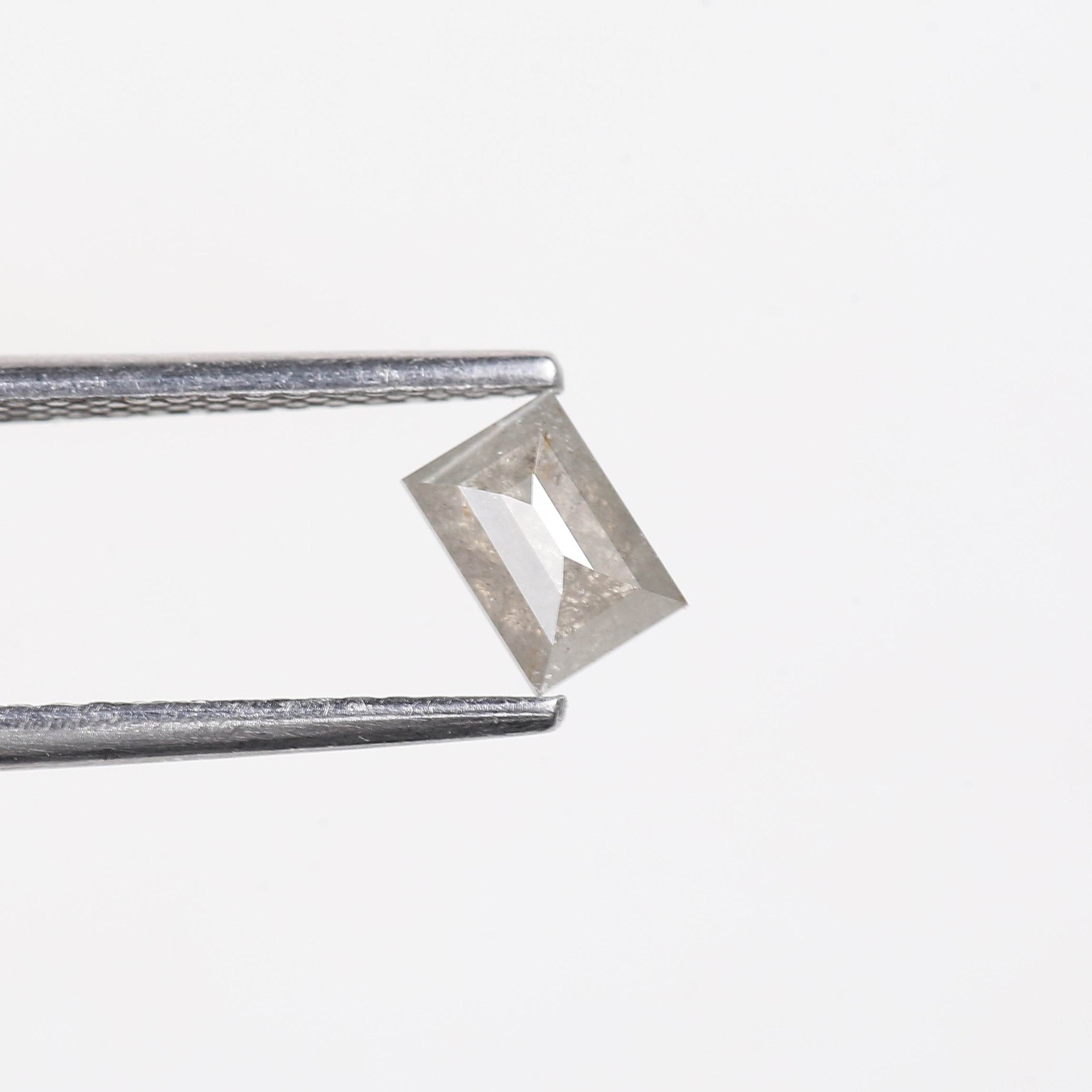0.43 Carat Natural Baguette Salt Pepper Diamond 5.2 MM