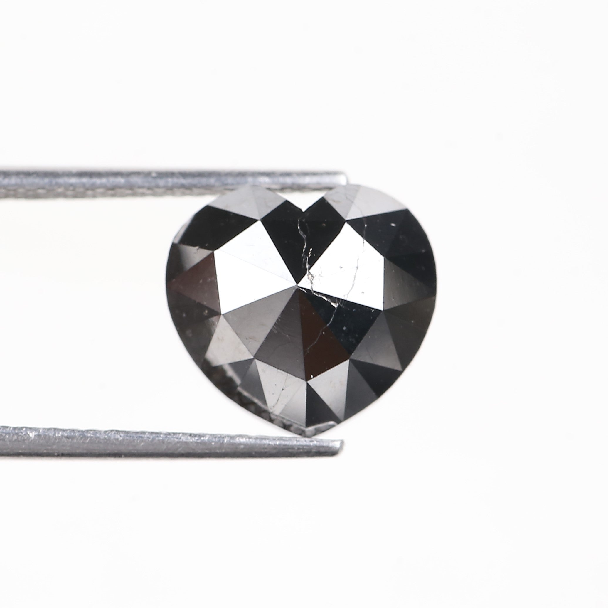5.90 Carat Natural Black Heart Diamond 10.30 MM