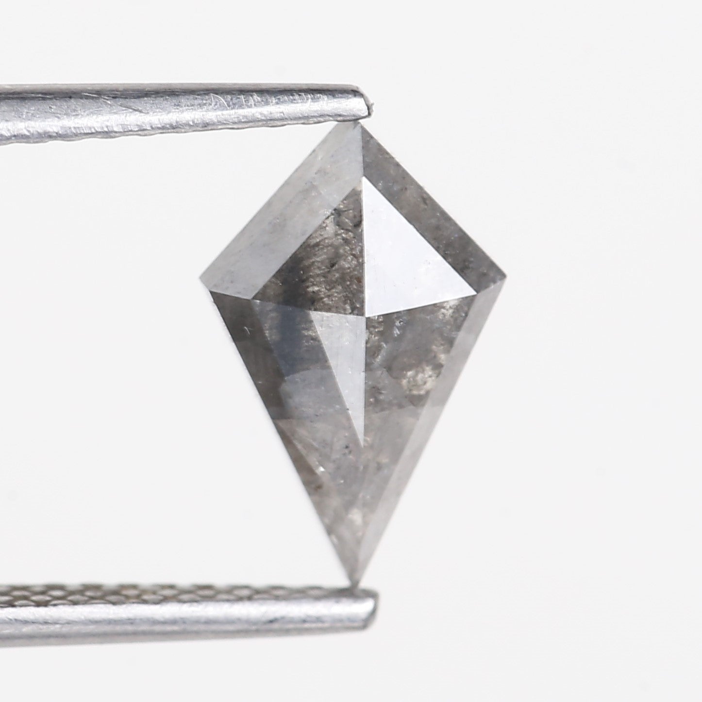 1.20 Carat Natural Gray Kite Cut Salt and Pepper Diamond 10.46 MM