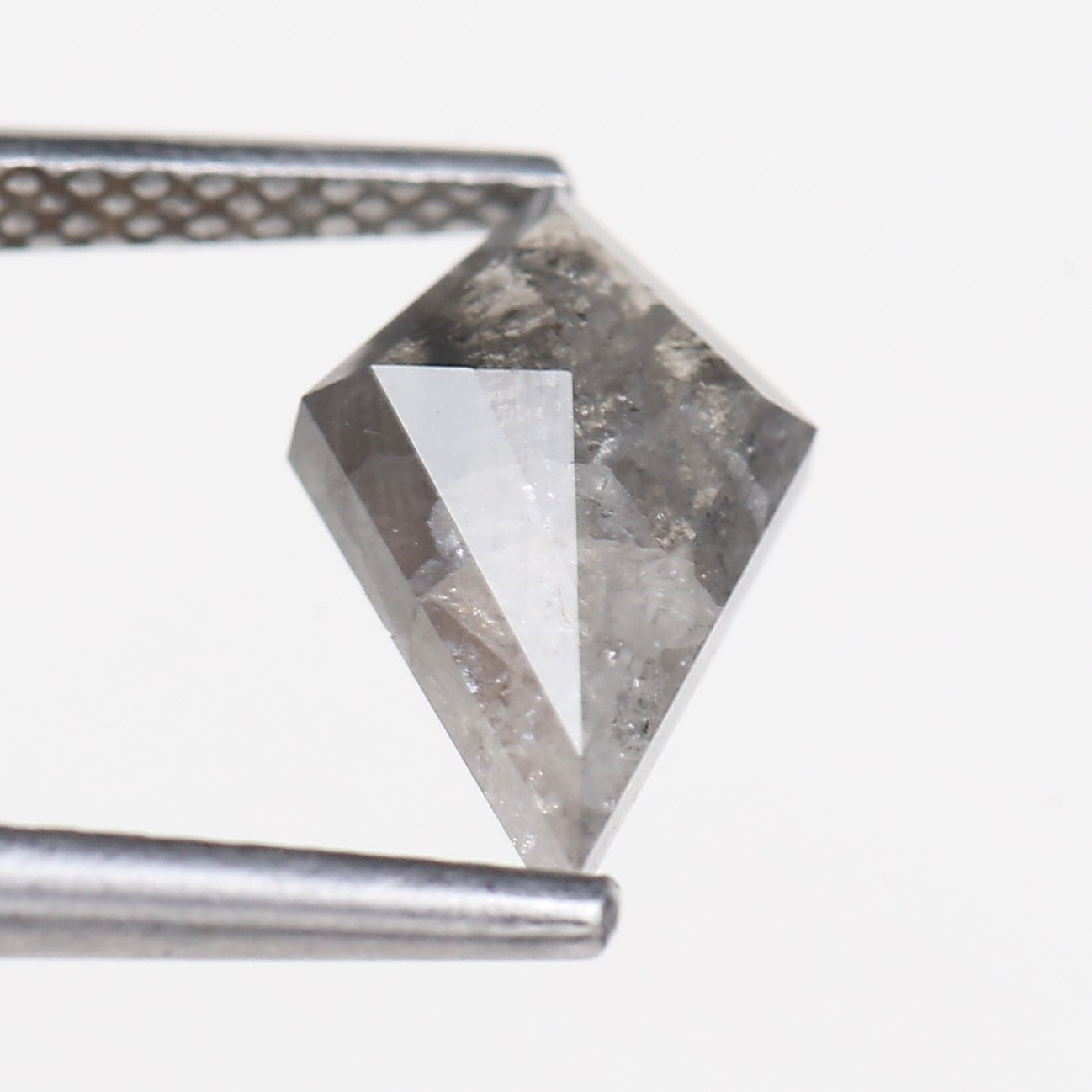 1.20 Carat Natural Gray Kite Cut Salt and Pepper Diamond 10.46 MM