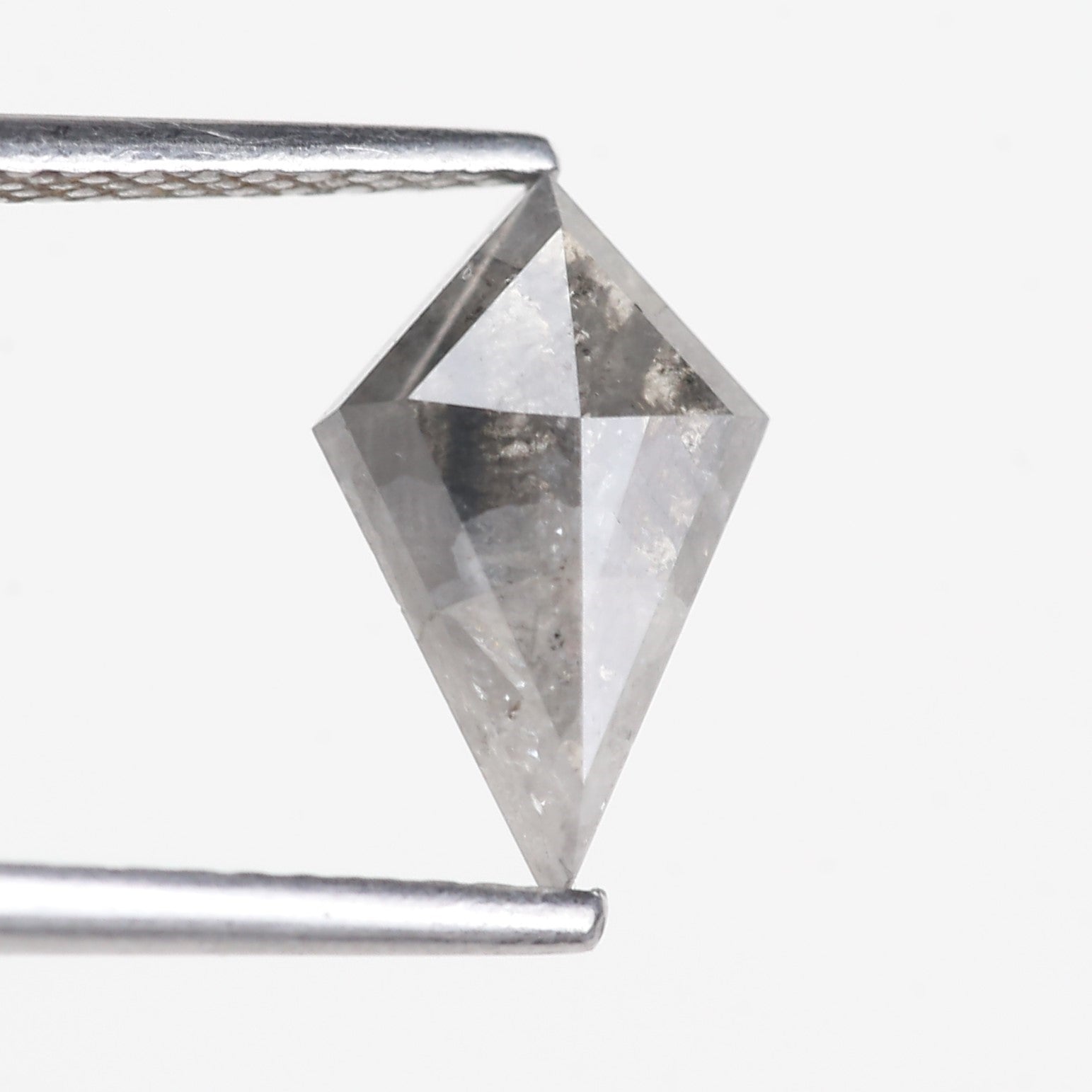 1.20 Carat Natural Gray Kite Cut Salt and Pepper Diamond 10.46 MM