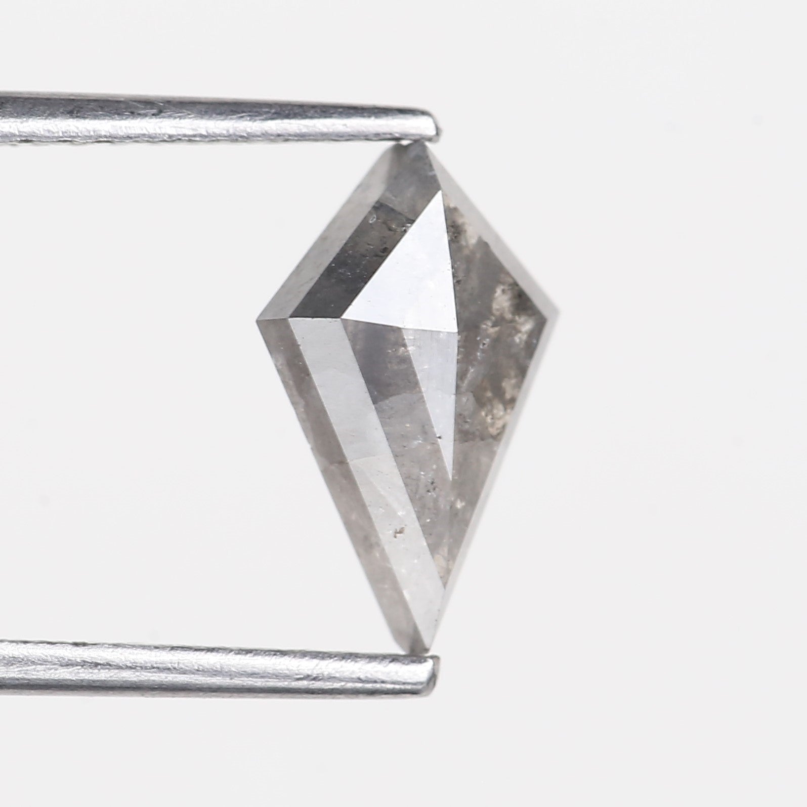 1.20 Carat Natural Gray Kite Cut Salt and Pepper Diamond 10.46 MM