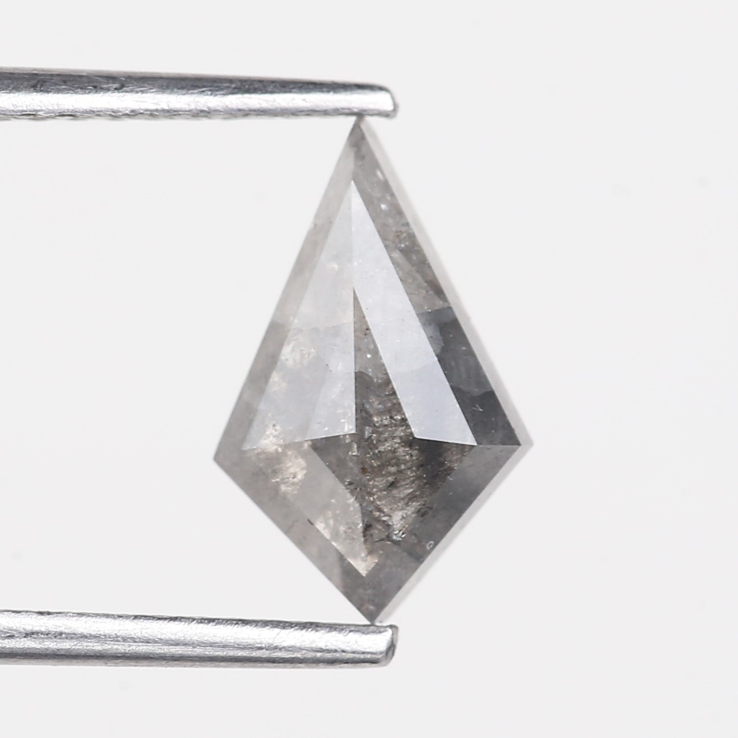 1.20 Carat Natural Gray Kite Cut Salt and Pepper Diamond 10.46 MM