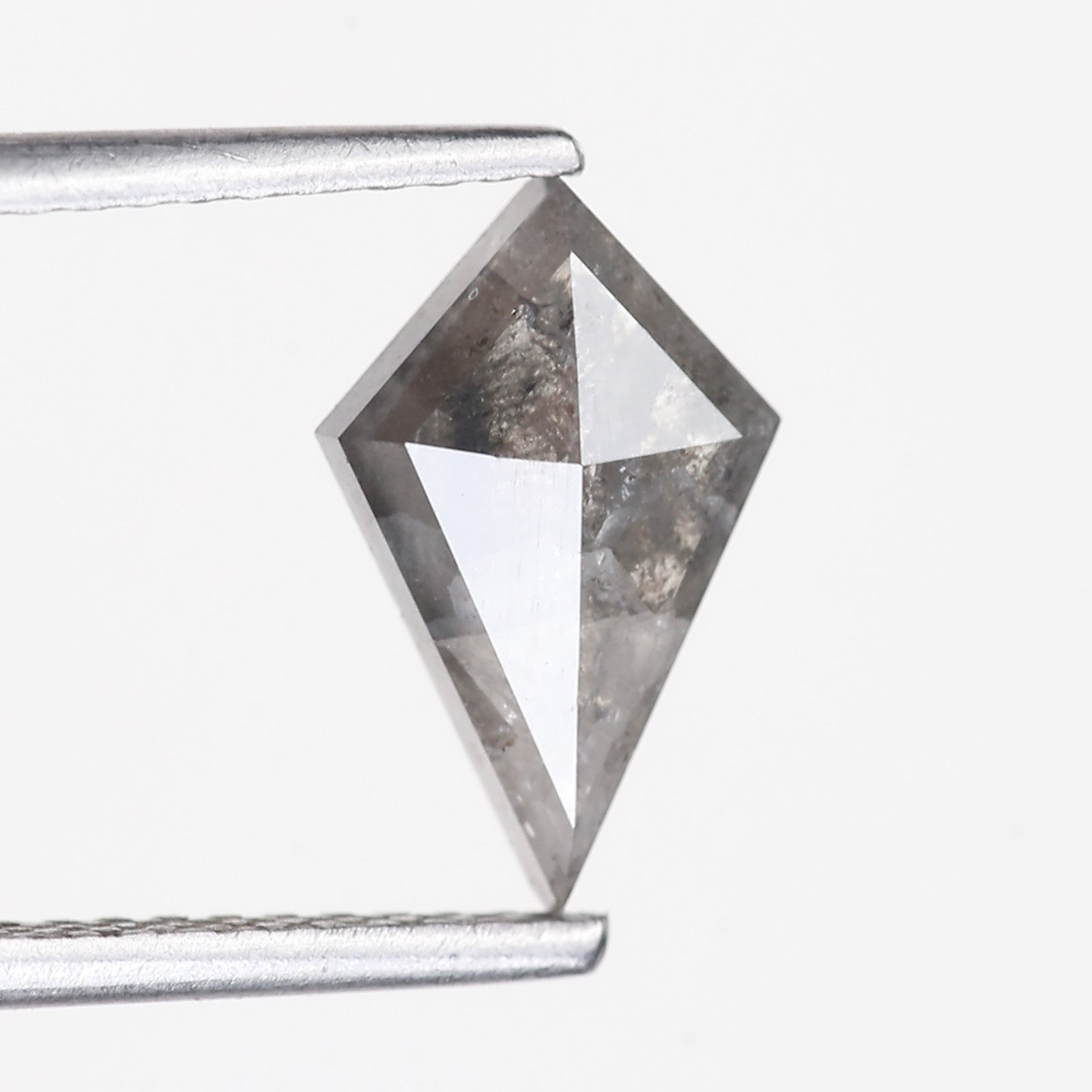 1.20 Carat Natural Gray Kite Cut Salt and Pepper Diamond 10.46 MM