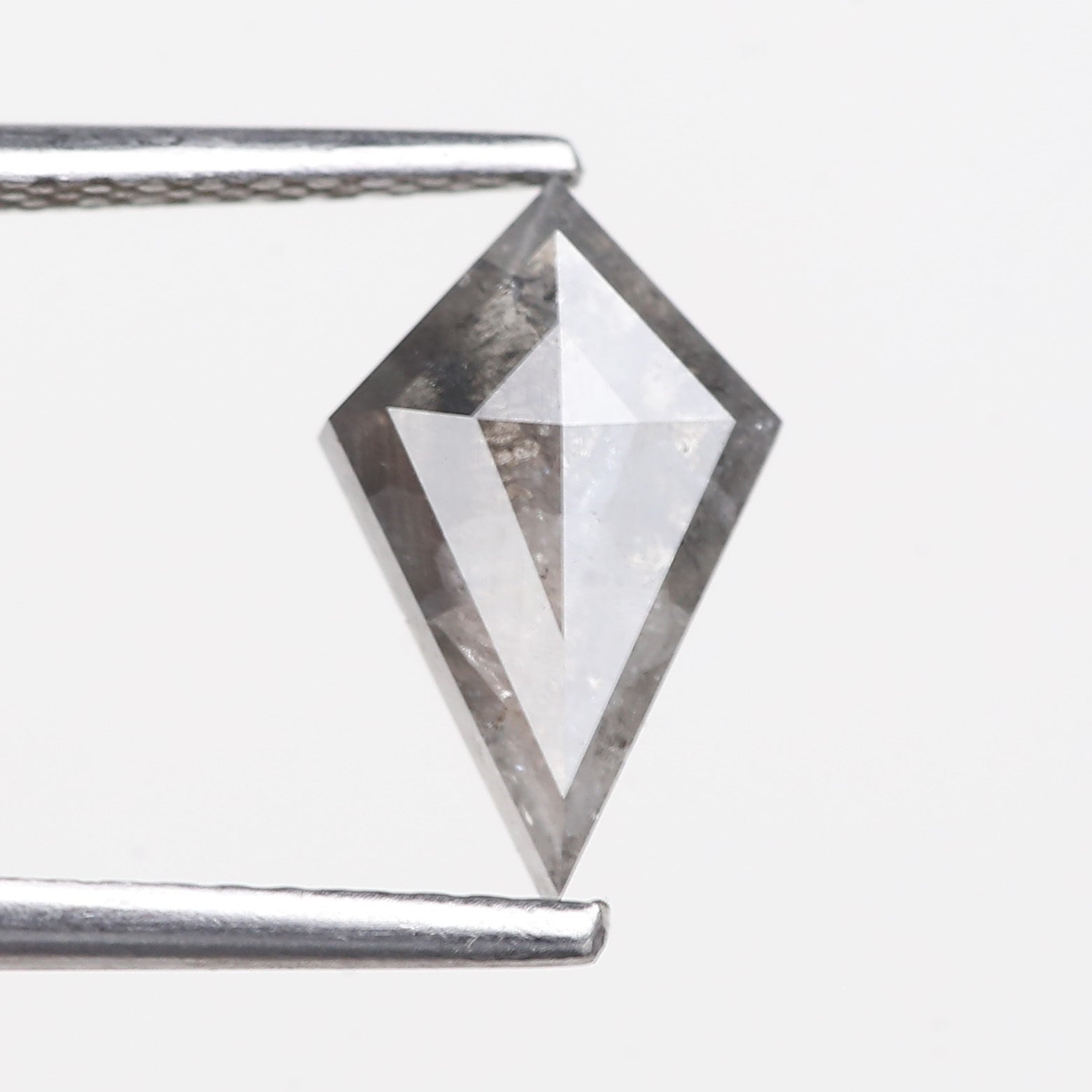 1.20 Carat Natural Gray Kite Cut Salt and Pepper Diamond 10.46 MM