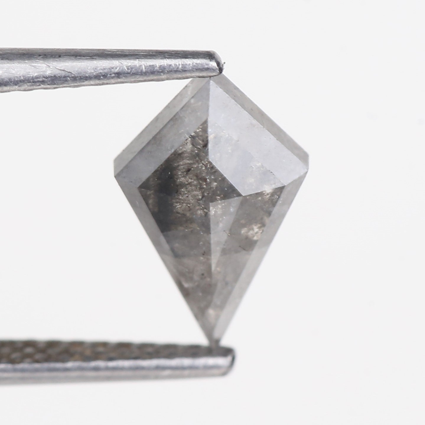 1.20 Carat Natural Gray Kite Cut Salt and Pepper Diamond 10.46 MM