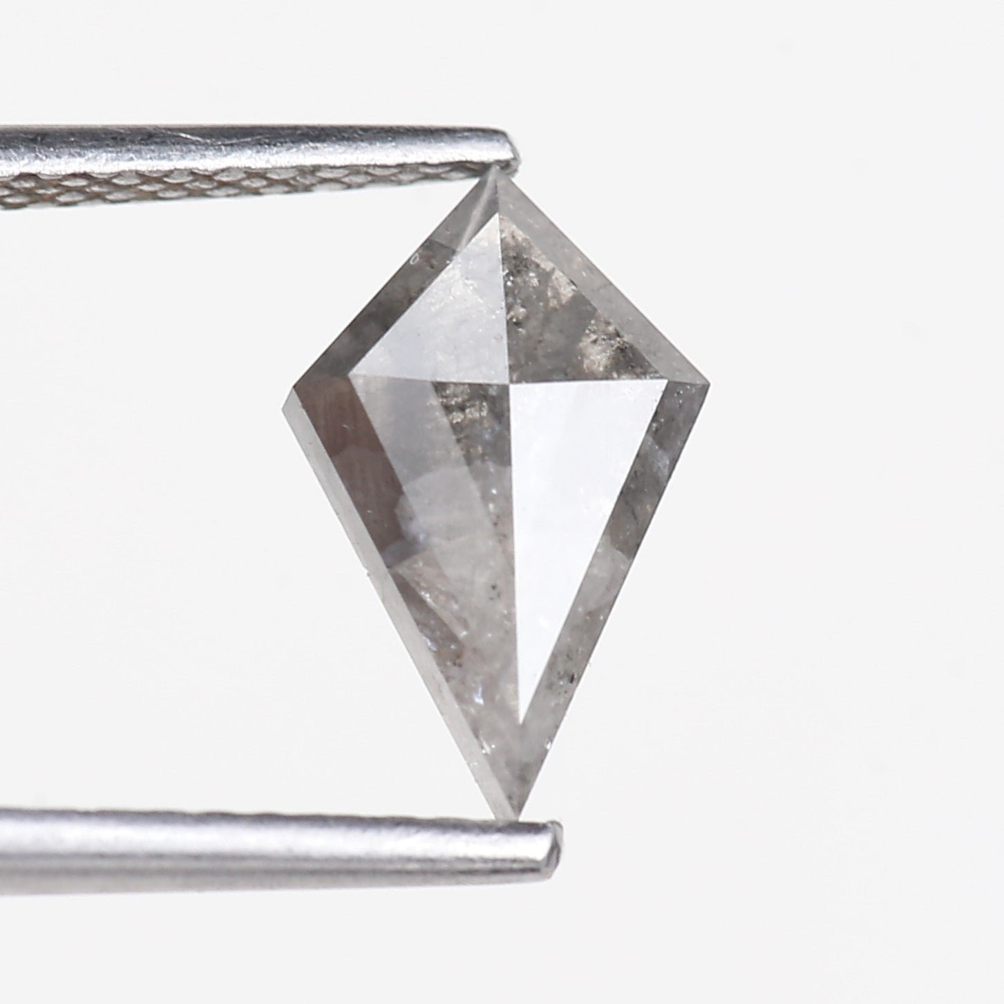 1.20 Carat Natural Gray Kite Cut Salt and Pepper Diamond 10.46 MM