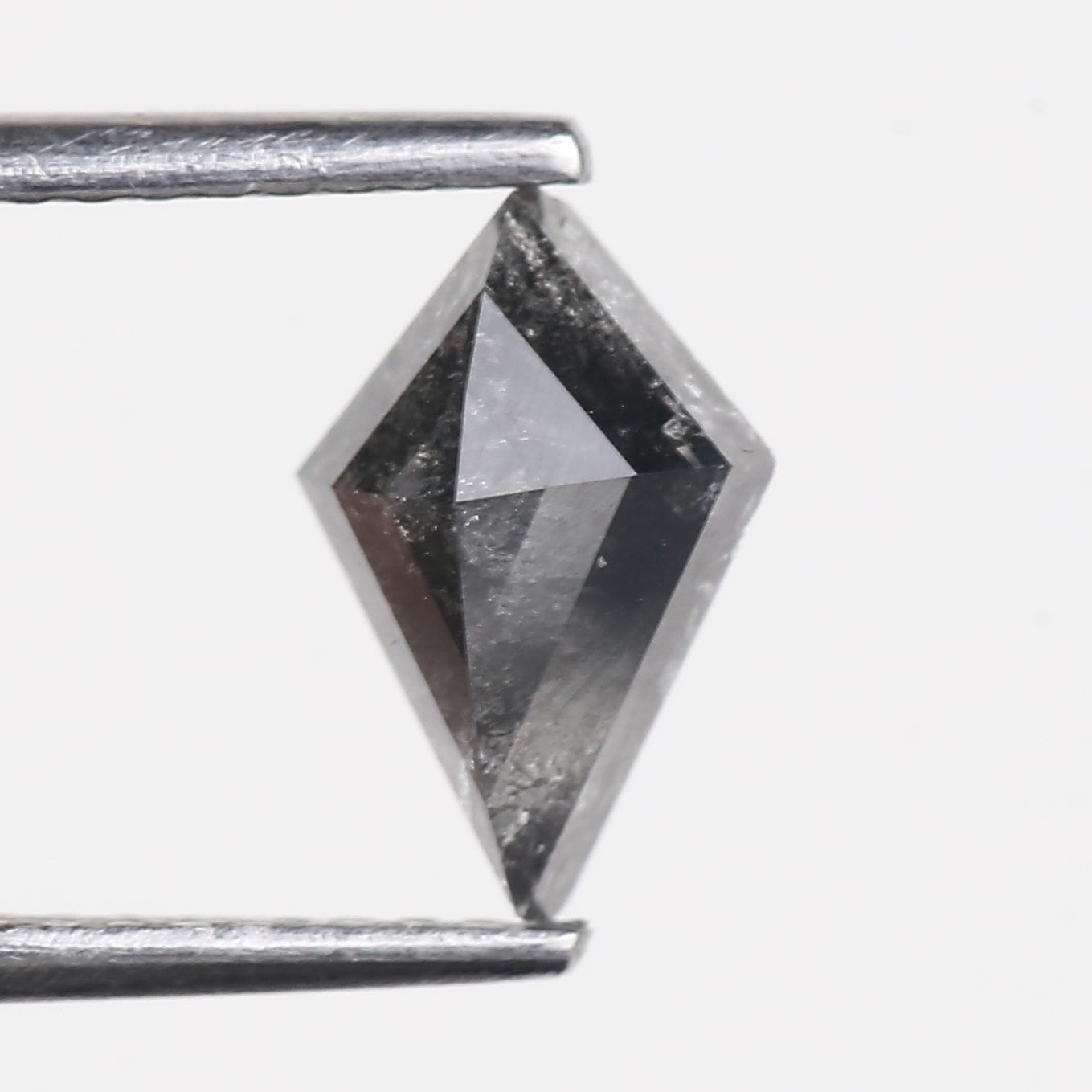 1.12 Carat Natural Black Kite Cut Salt and Pepper Diamond 9.13 MM