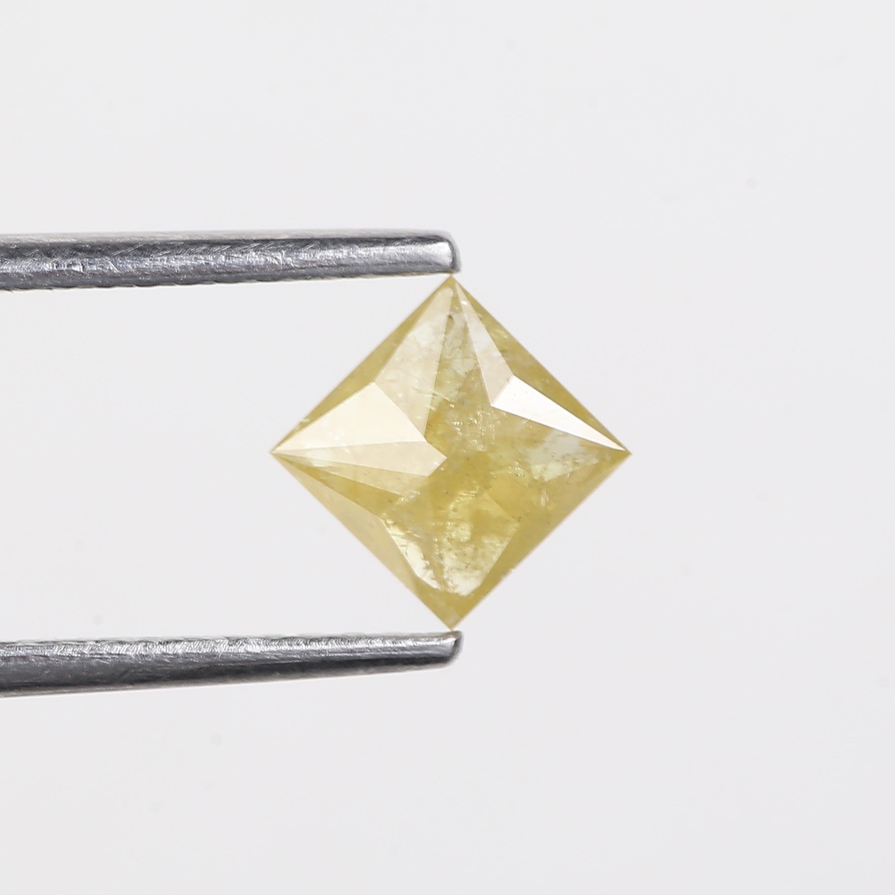 0.61 Carat Natural Yellow Princess Salt Pepper Diamond 5 MM