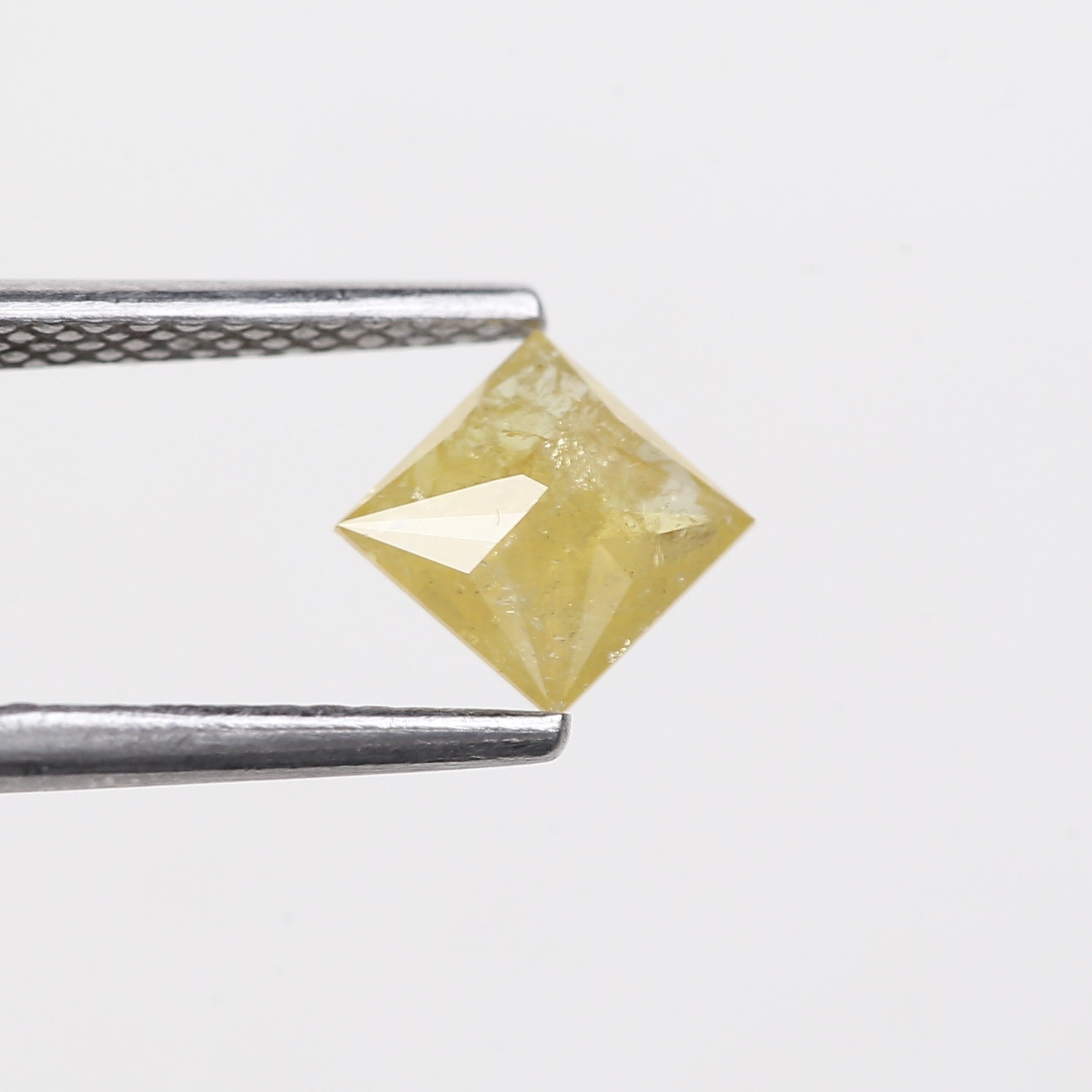 0.61 Carat Natural Yellow Princess Salt Pepper Diamond 5 MM