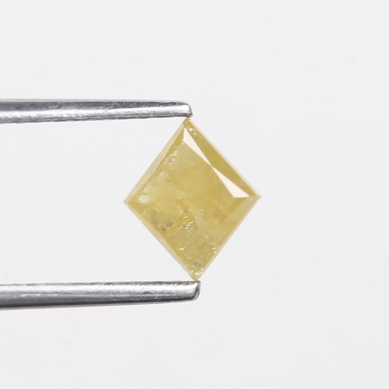 0.61 Carat Natural Yellow Princess Salt Pepper Diamond 5 MM