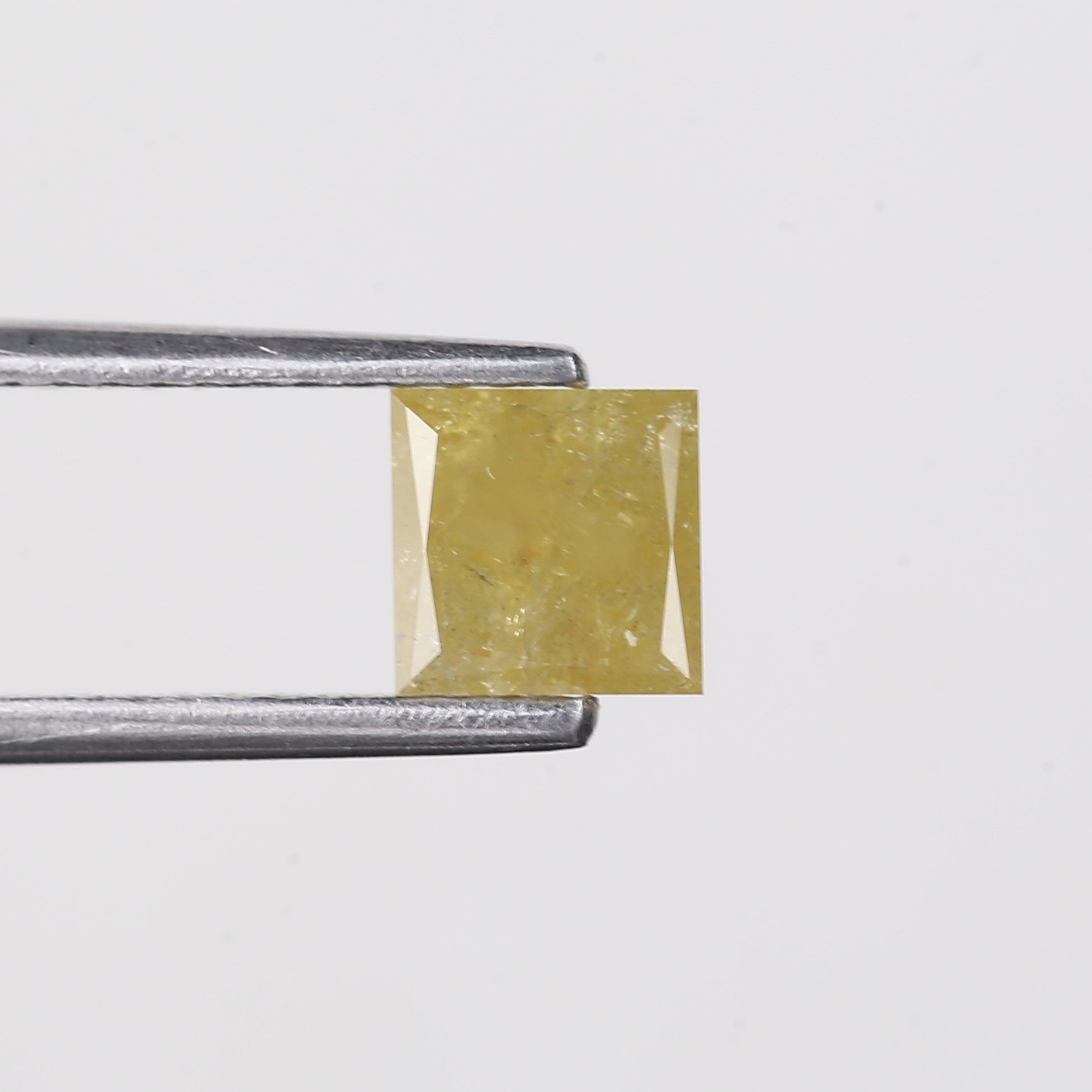 0.61 Carat Natural Yellow Princess Salt Pepper Diamond 5 MM