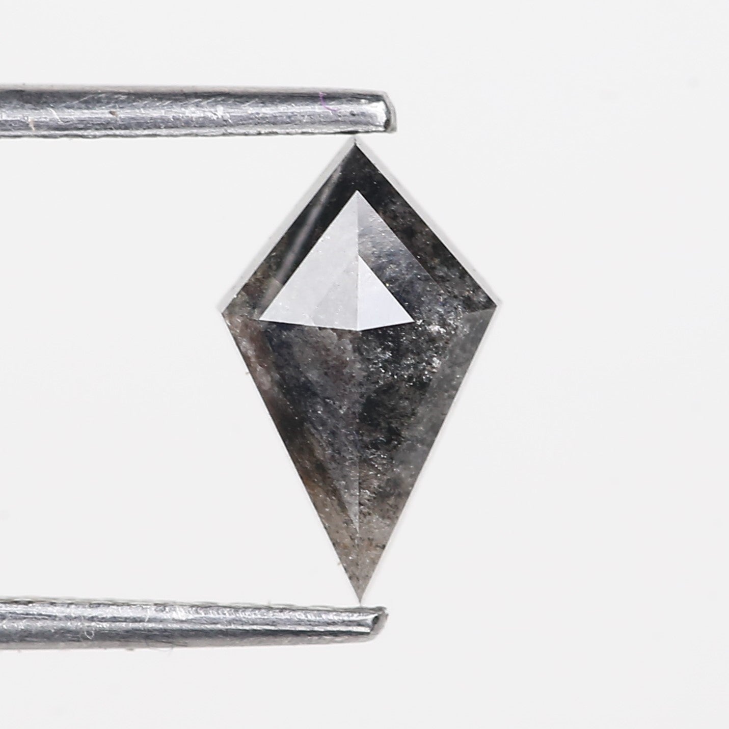 1.02 Carat Natural Kite Cut Grey Salt And Pepper Diamond 9.65 MM