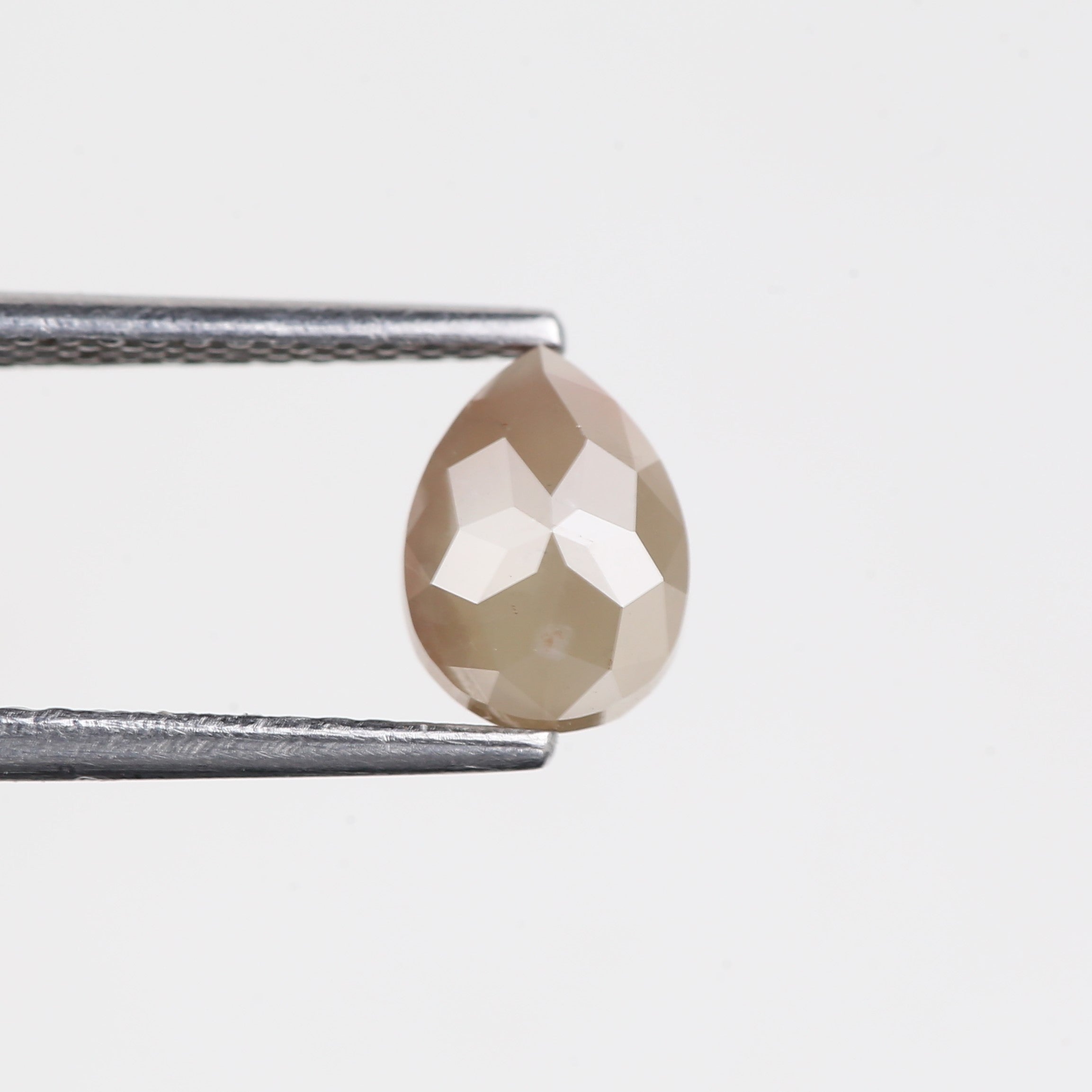 1.17 Carat Natural Pear Cut Salt and Pepper Diamond 7.3 MM