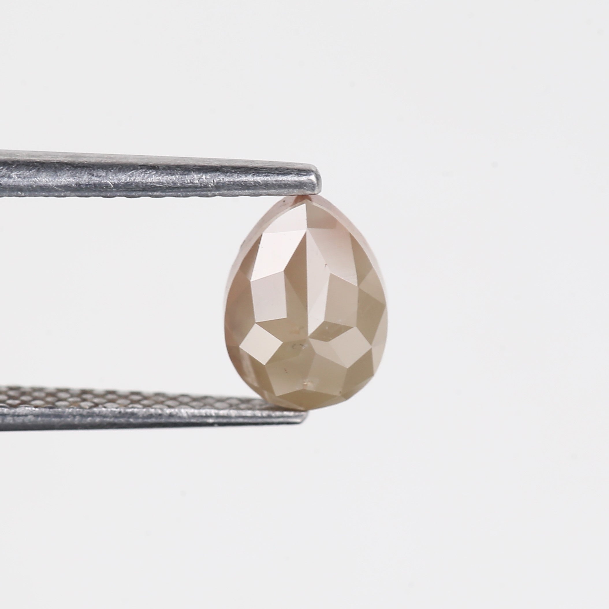 1.17 Carat Natural Pear Cut Salt and Pepper Diamond 7.3 MM