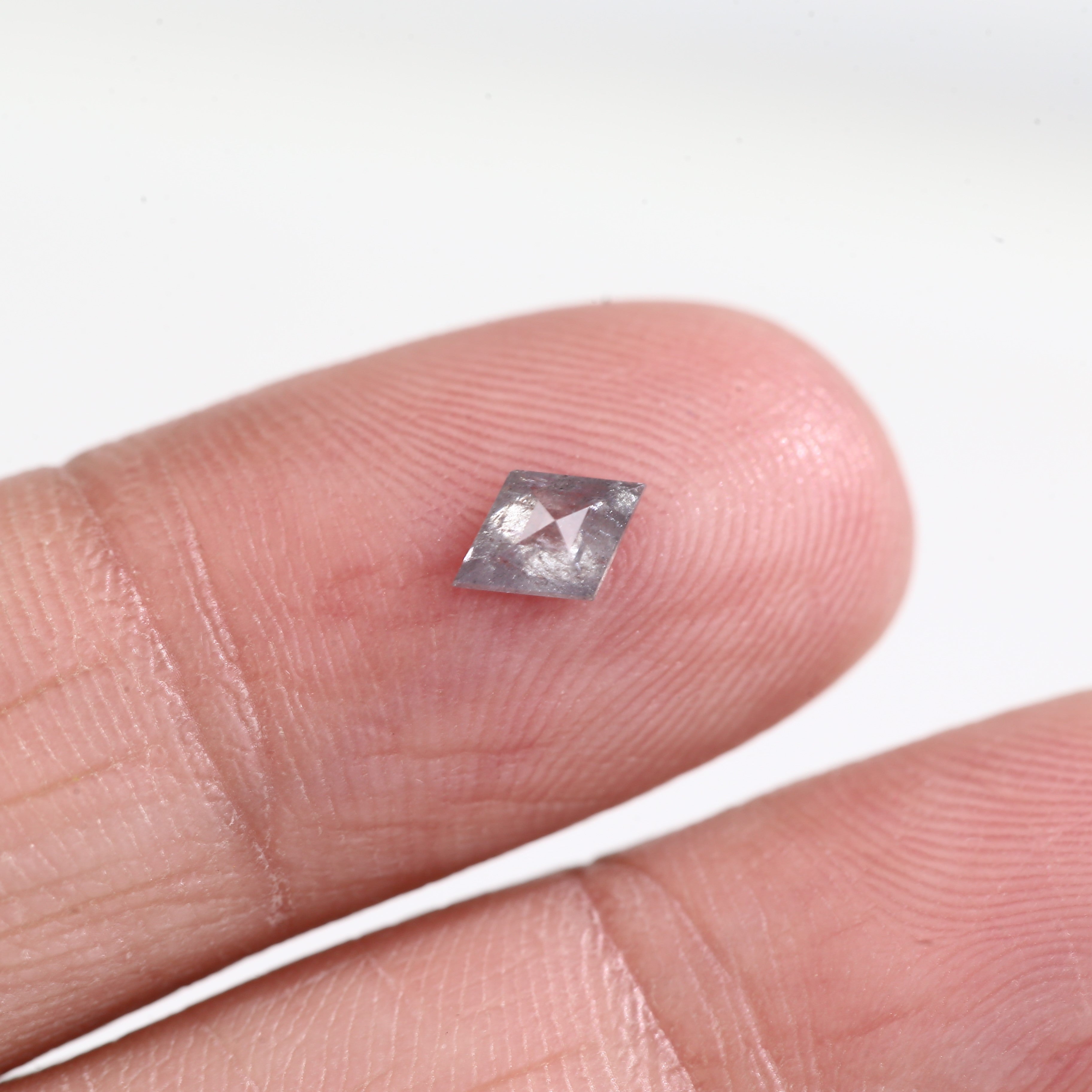 0.31 Carat Natural Gray Lozenge Salt And Pepper Diamond 6.32 MM