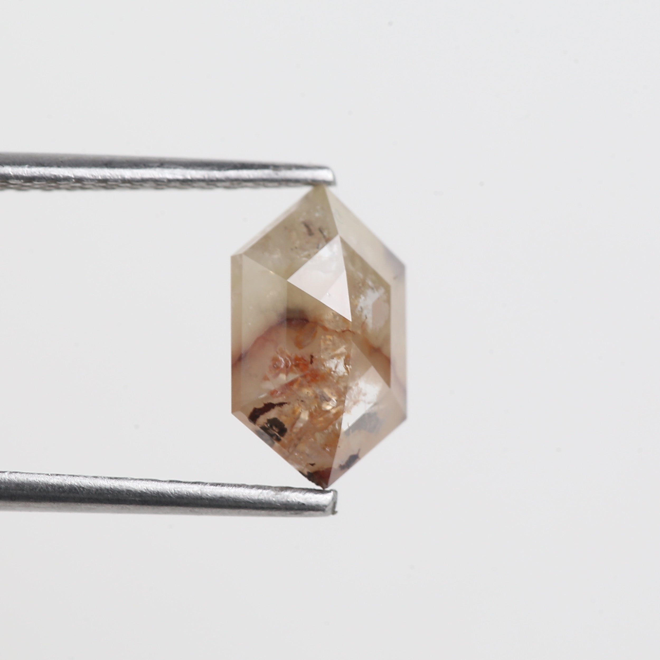 1.50 Carat Salt And Pepper Hexagon Cut Fancy Diamond 10.04 MM