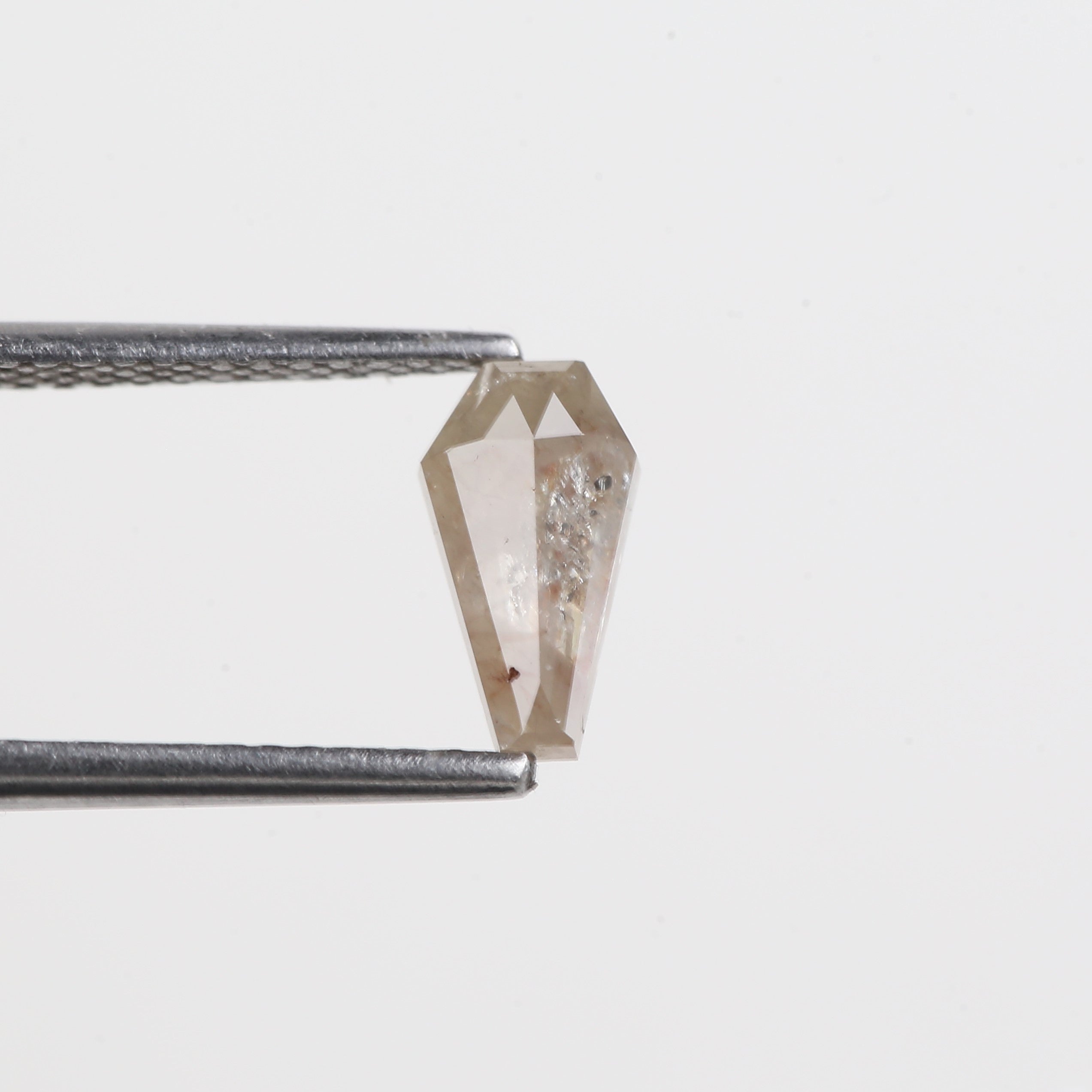 0.73 Carat Salt And Pepper Coffin Cut Diamond 8.21 MM