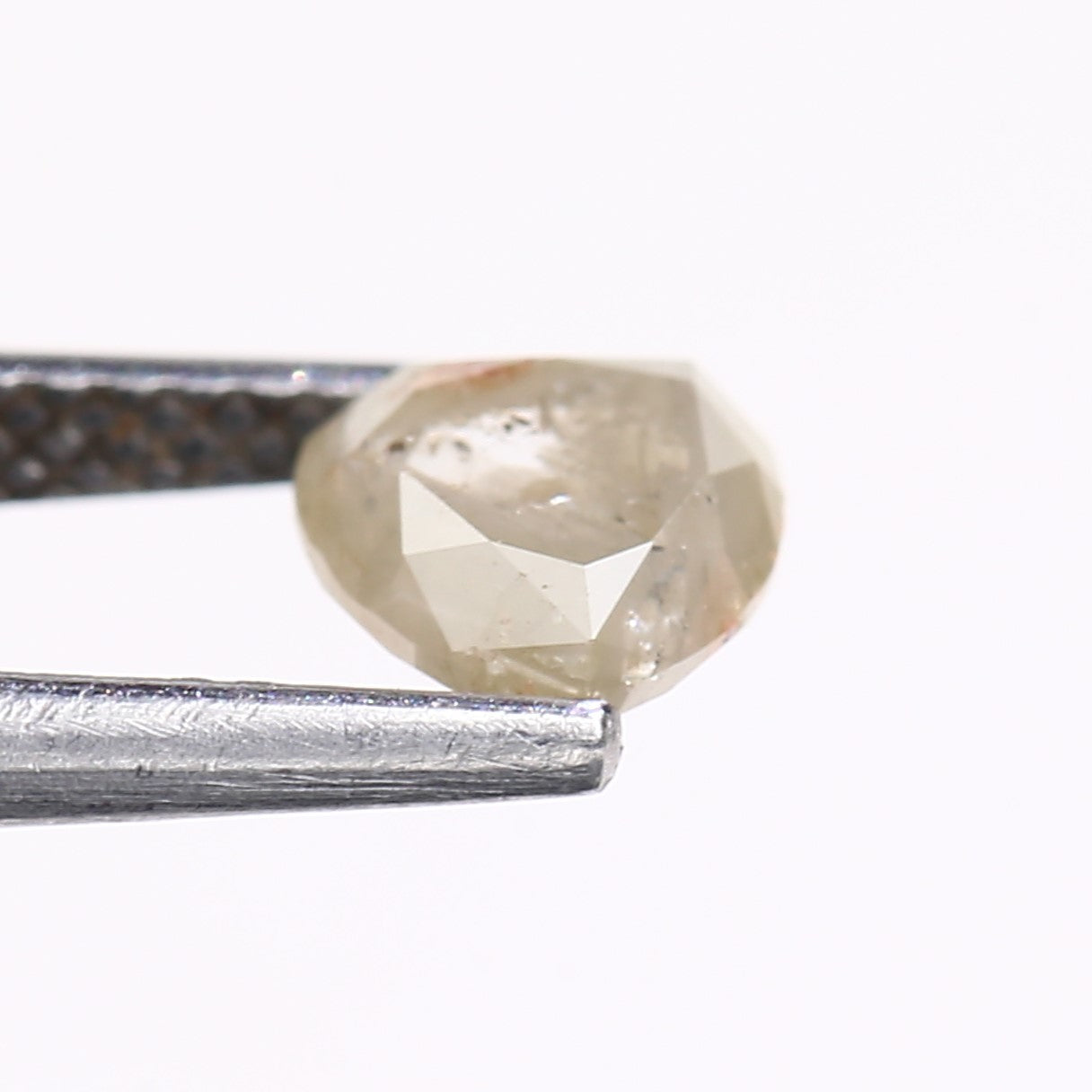 0.94 Carat Natural Gray Heart Cut Salt and Pepper Diamond 5.53 MM