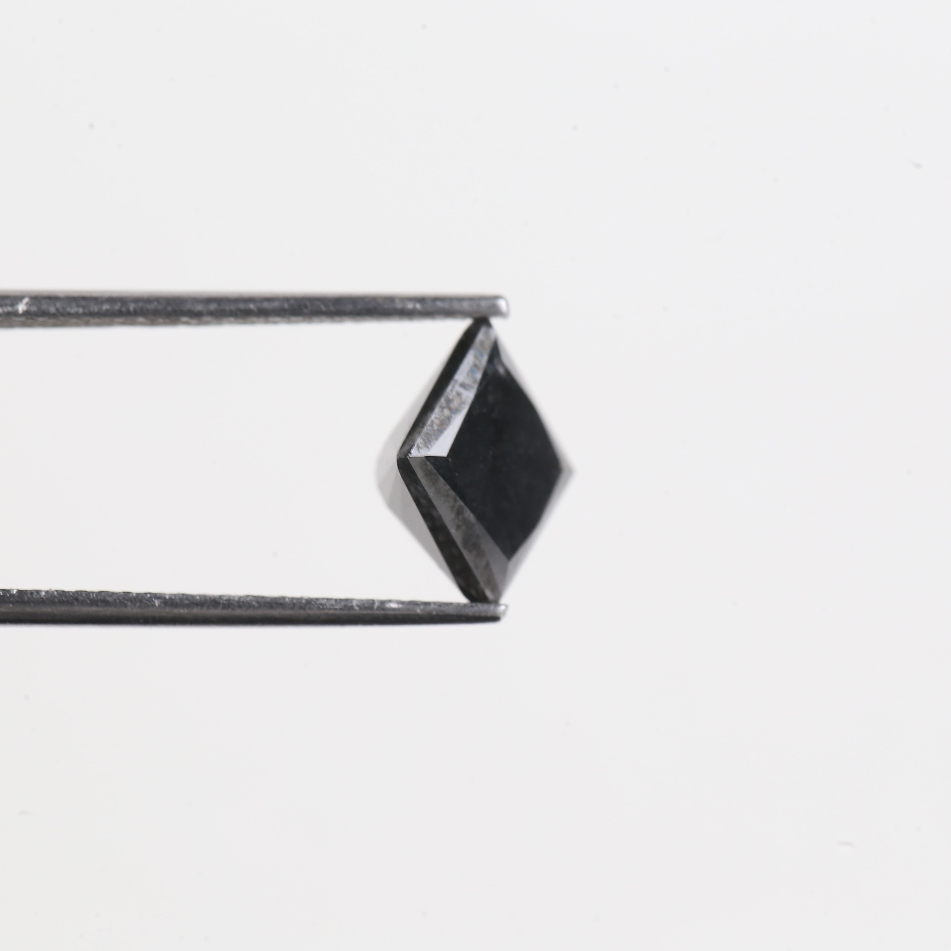 2.90 Carat Natural Black Princess Cut Diamond Black Loose Diamond 7.59 MM