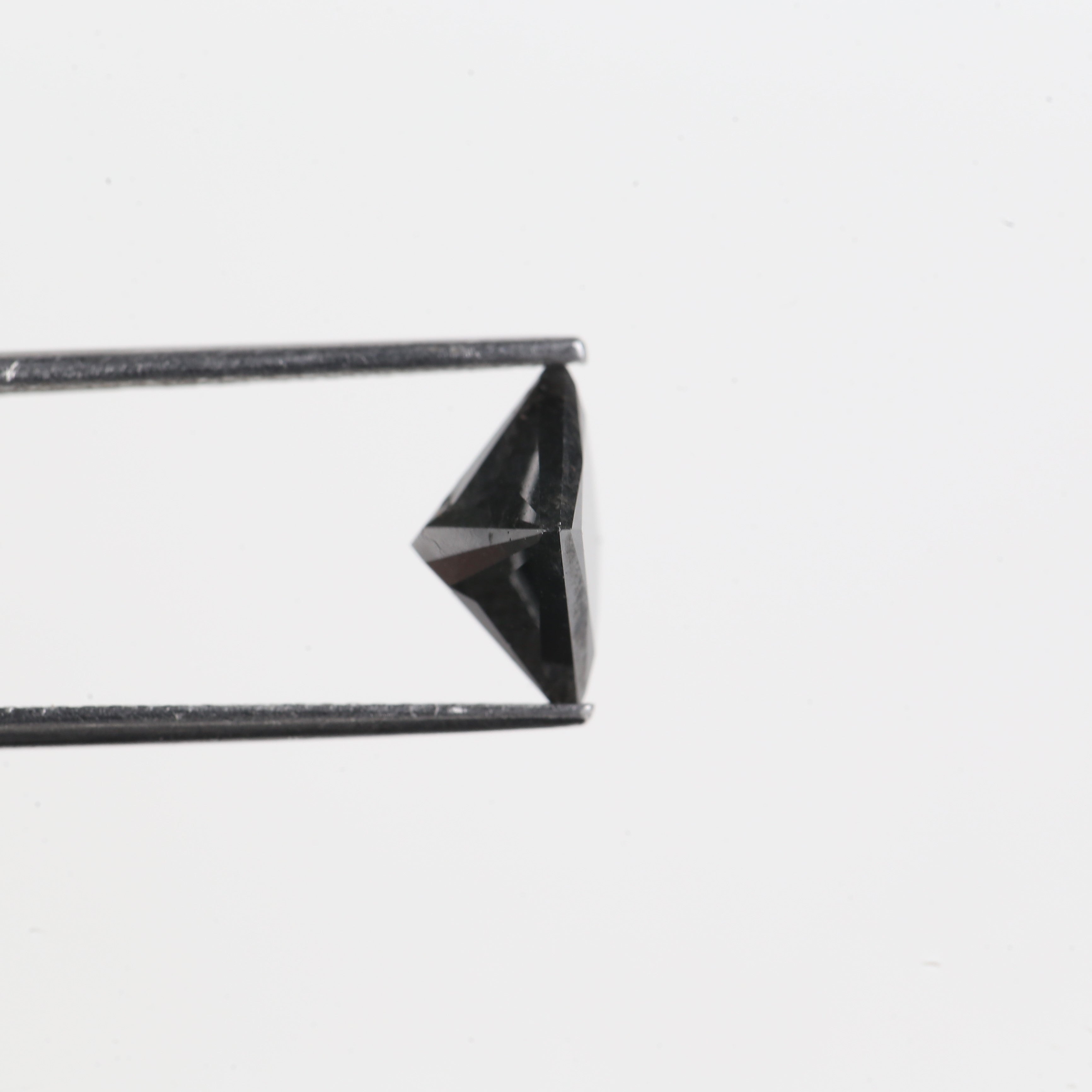 2.90 Carat Natural Black Princess Cut Diamond Black Loose Diamond 7.59 MM