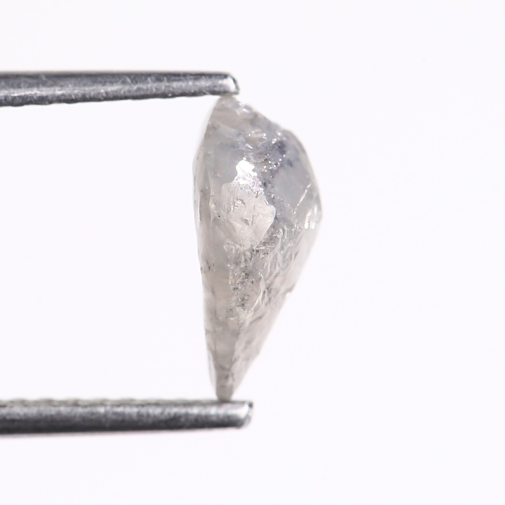1.26 Carat Natural Uncut Raw Gray Rough Diamond 9.02 MM