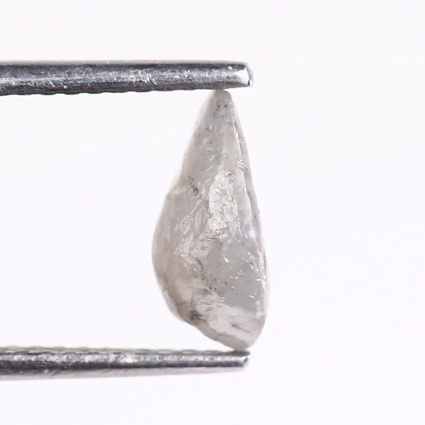 1.26 Carat Natural Uncut Raw Gray Rough Diamond 9.02 MM