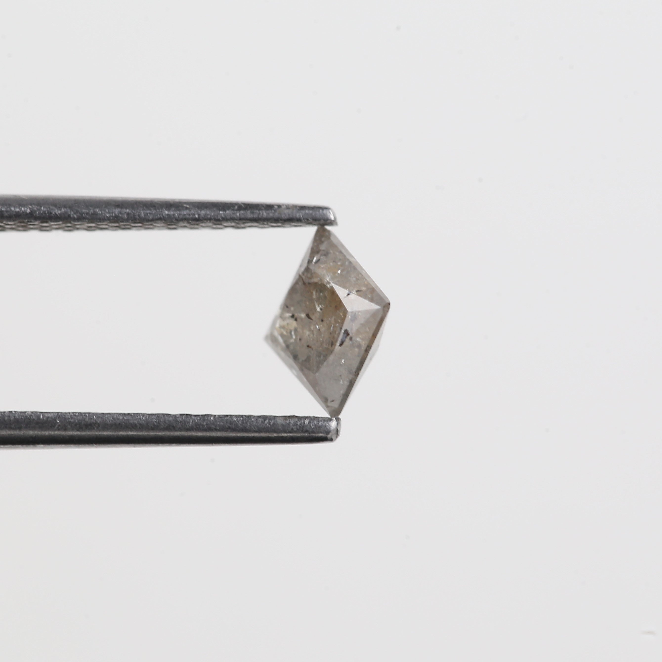 0.65 Carat Princess Cut Grey Diamond Salt And Pepper Diamond 4.77 MM