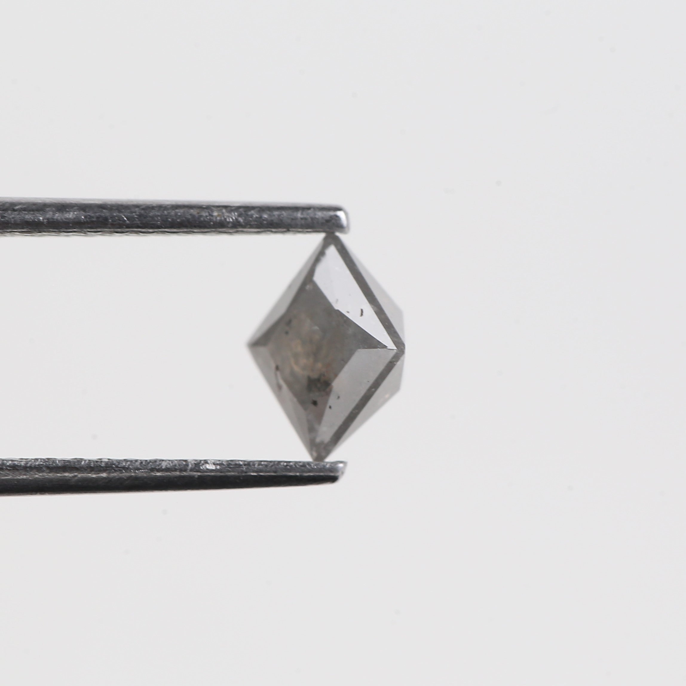 0.86 Carat Salt And Pepper Diamond Princess Cut Natural Diamond 4.91 MM