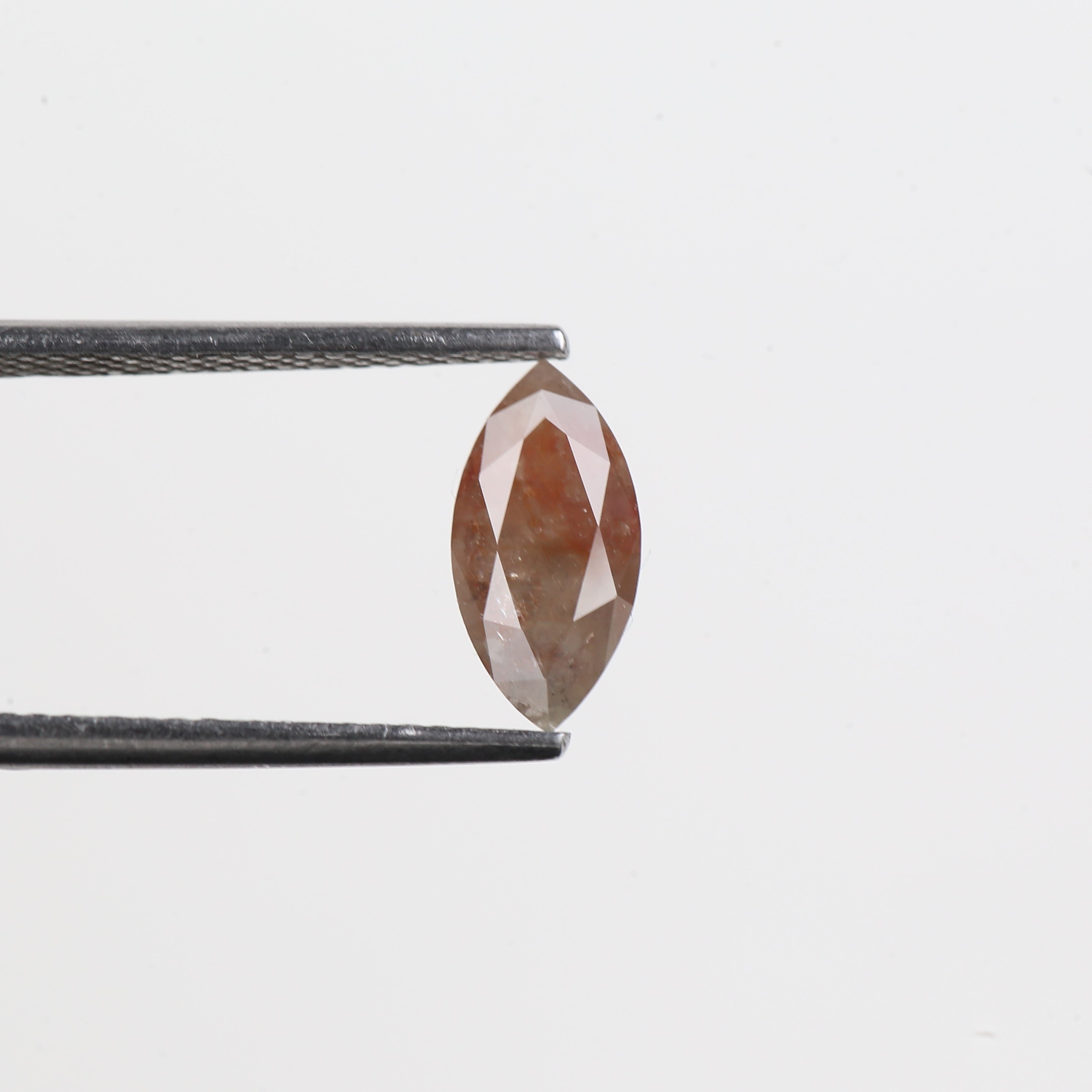 0.97 Carat Orange Salt And Pepper Marquise Cut Natural Diamond 9.99 MM