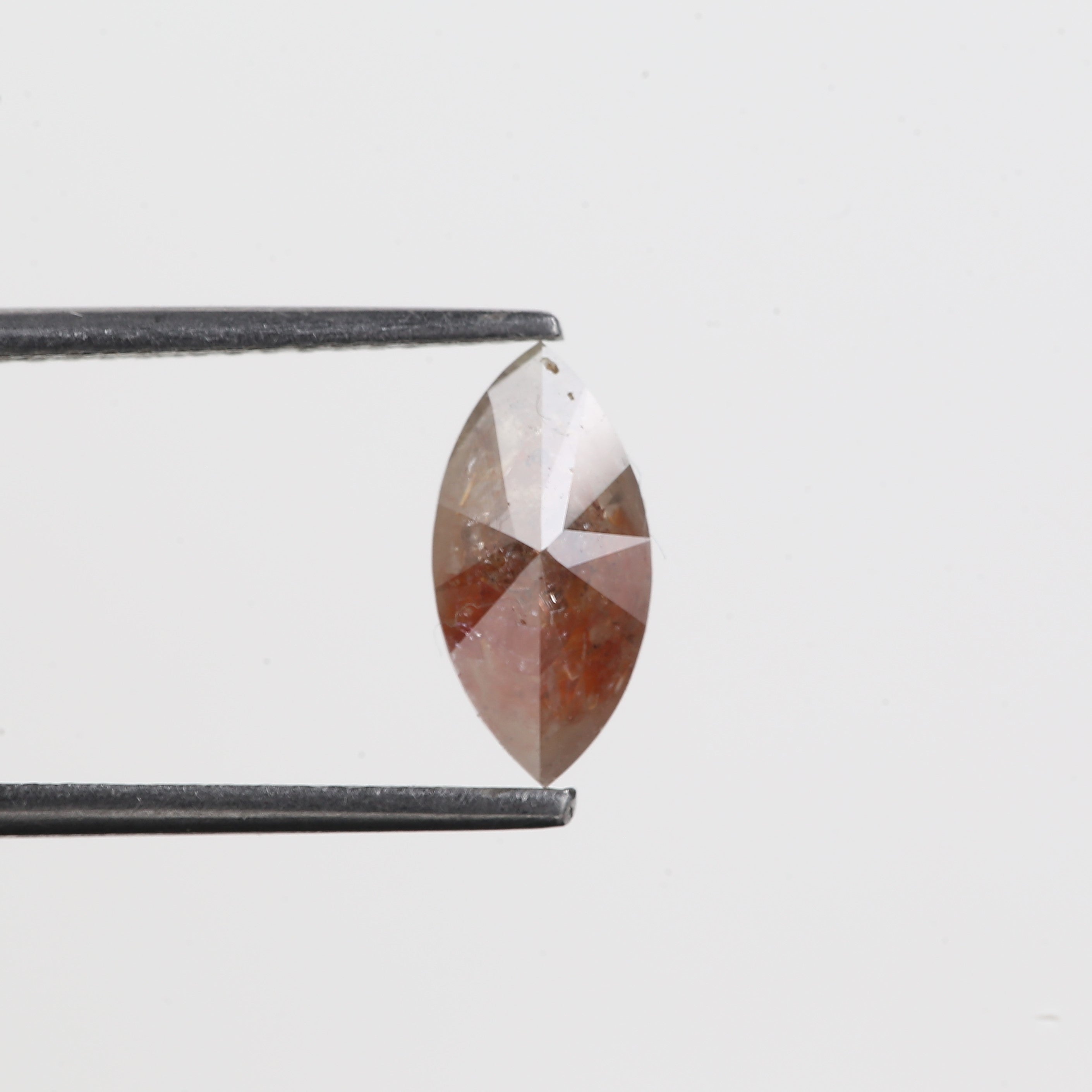 0.97 Carat Orange Salt And Pepper Marquise Cut Natural Diamond 9.99 MM