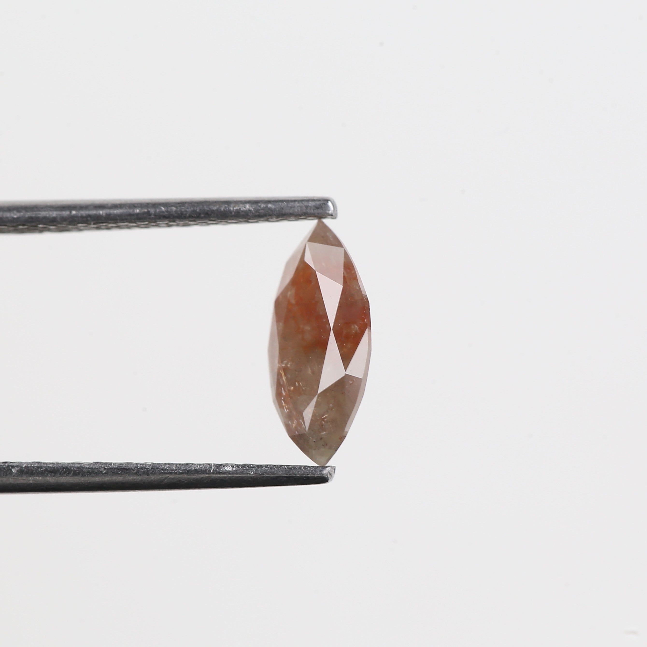 0.97 Carat Orange Salt And Pepper Marquise Cut Natural Diamond 9.99 MM