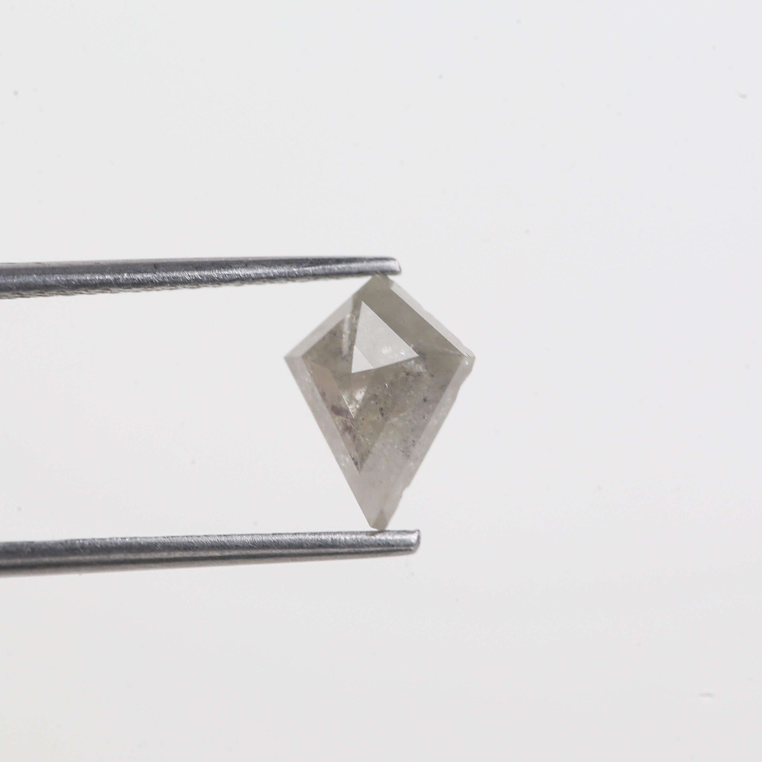 1.15 Carat Natural Gray Loose Salt and Pepper Kite Cut Diamond 9.05 MM