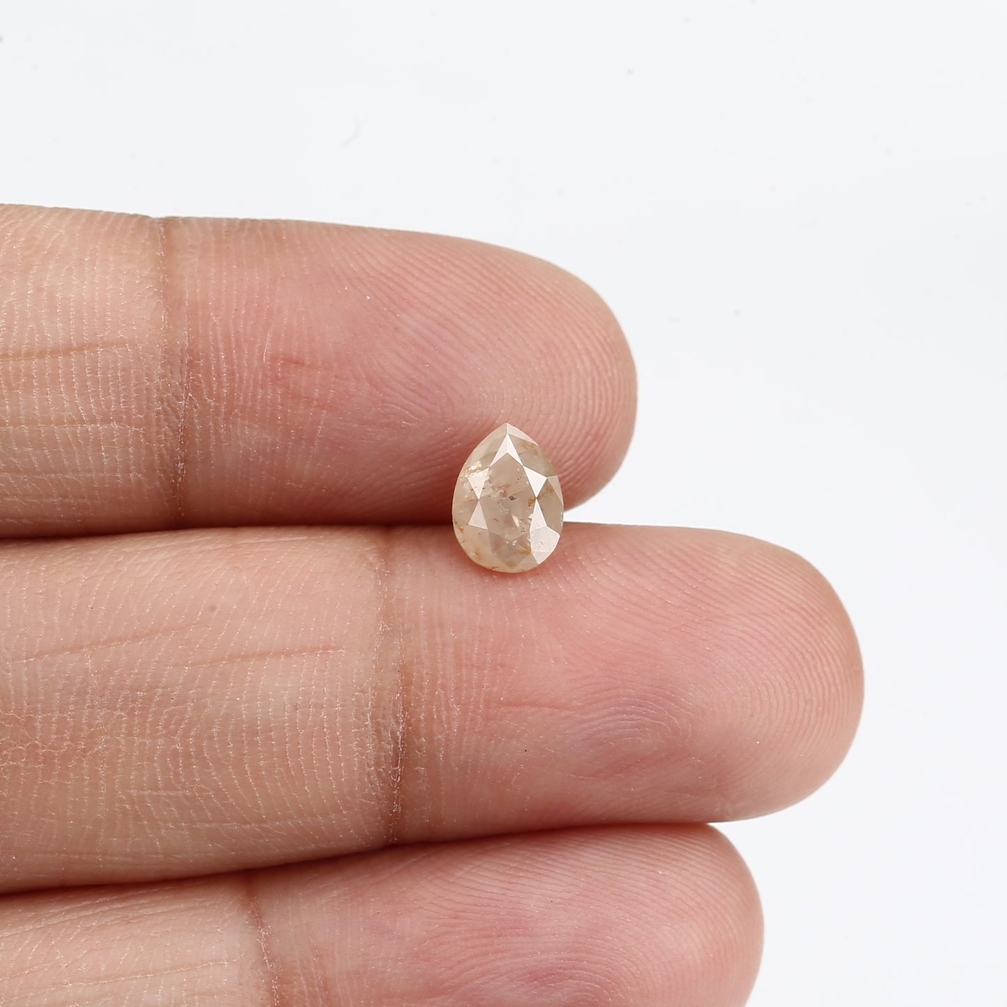 0.93 Carat Fancy Gray Pear Natural Loose Diamond For Ring 7 MM