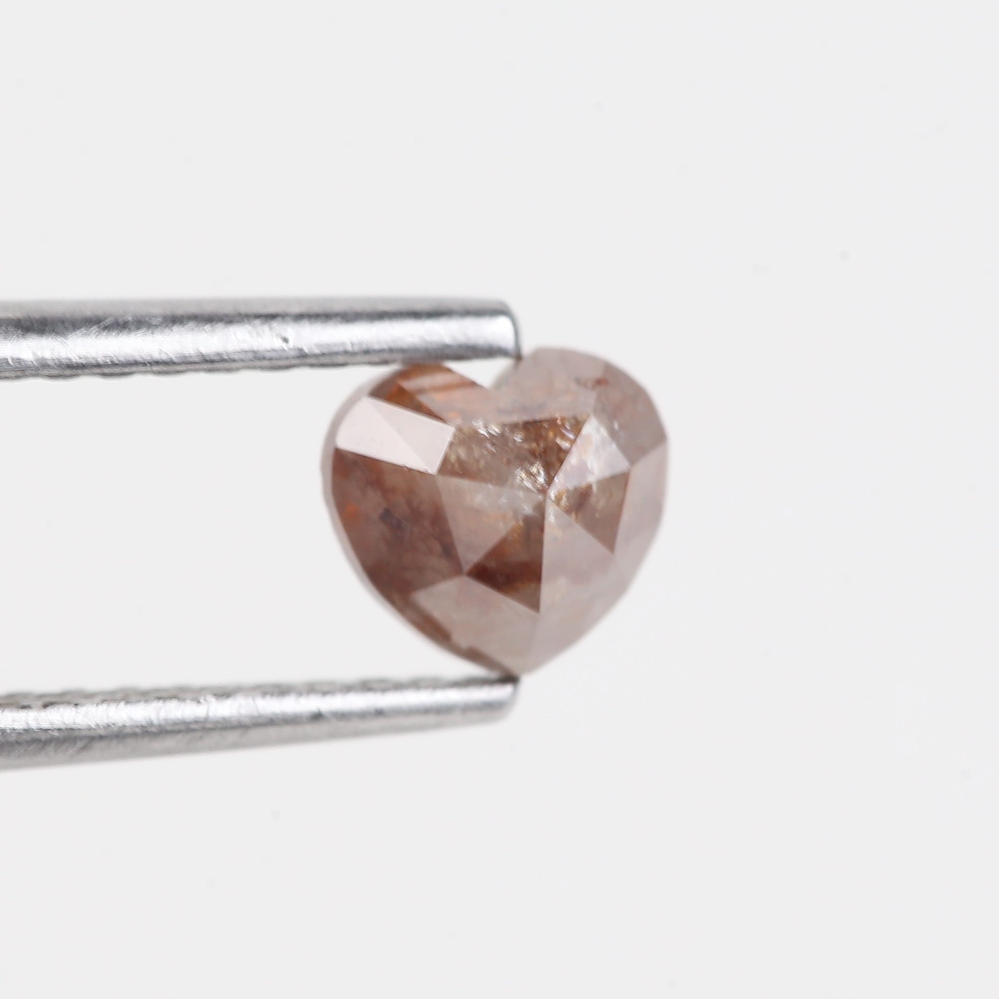 0.53 Carat Natural Brown Heart Salt and Pepper Diamond 4.79 MM