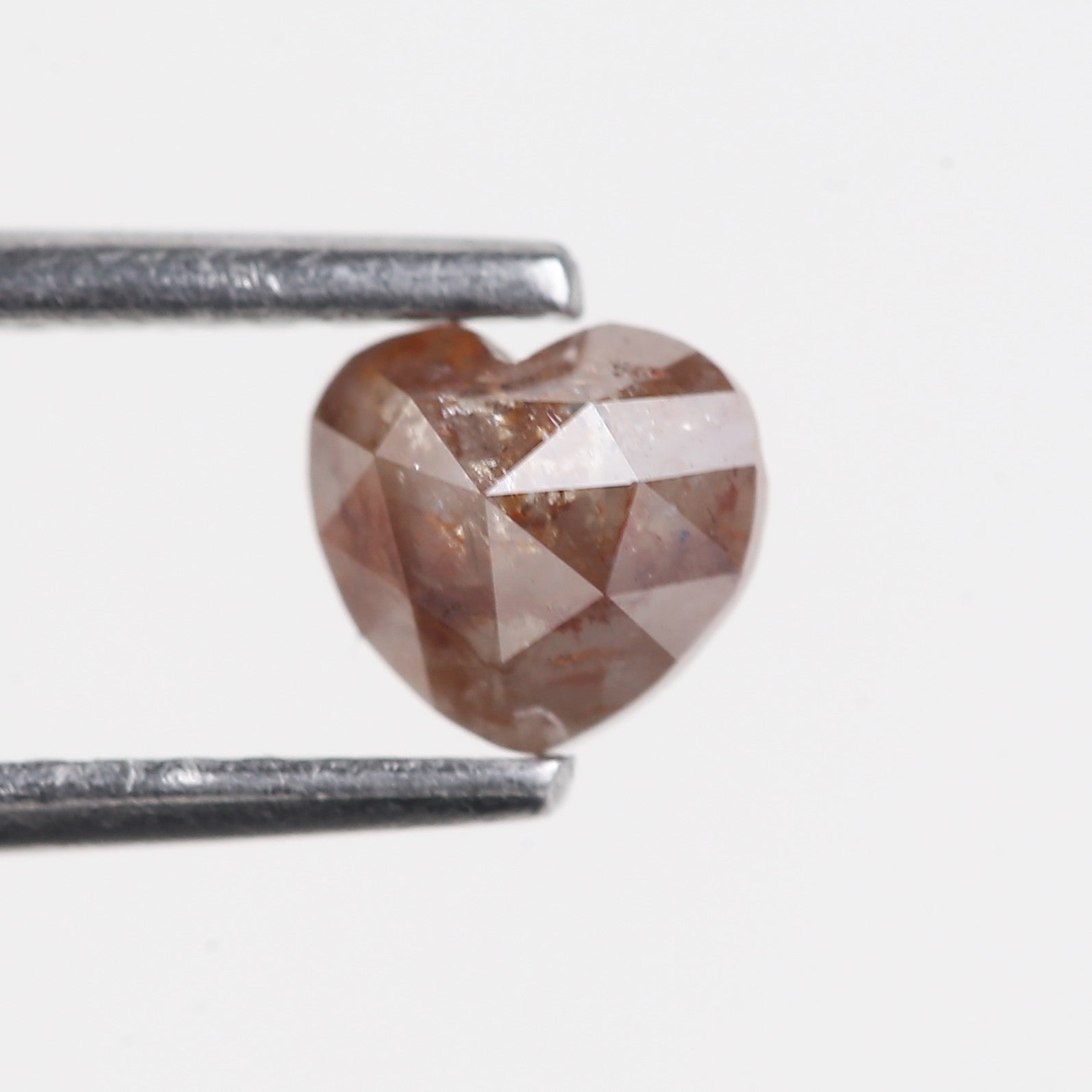 0.53 Carat Natural Brown Heart Salt and Pepper Diamond 4.79 MM