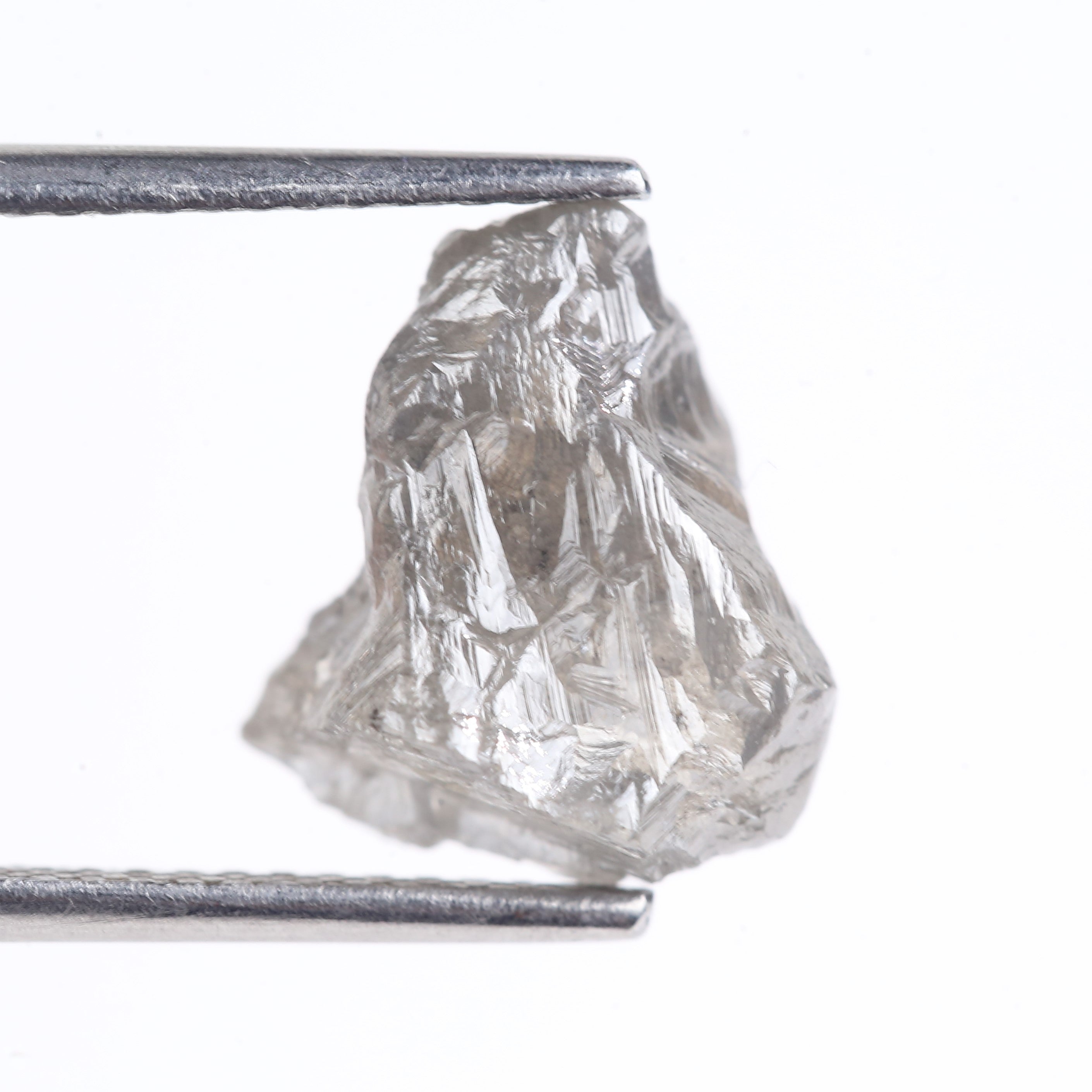 4.22 Carat Natural Rough Diamond Uncut Raw Gray Diamond 11.30 MM