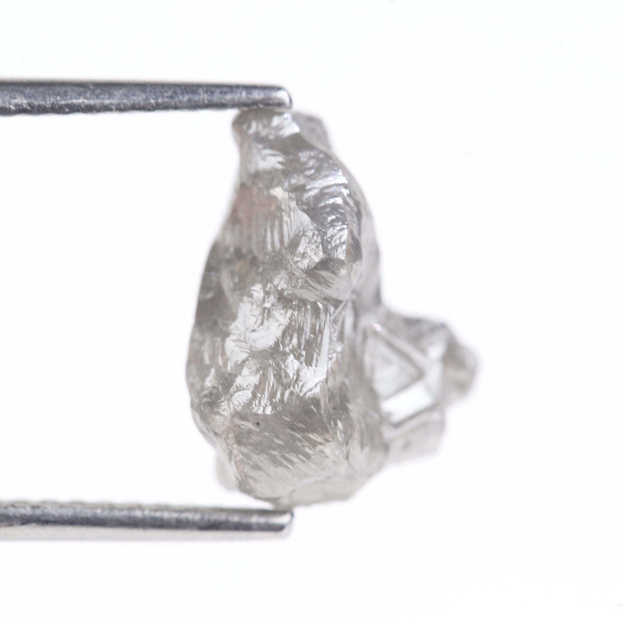 4.22 Carat Natural Rough Diamond Uncut Raw Gray Diamond 11.30 MM