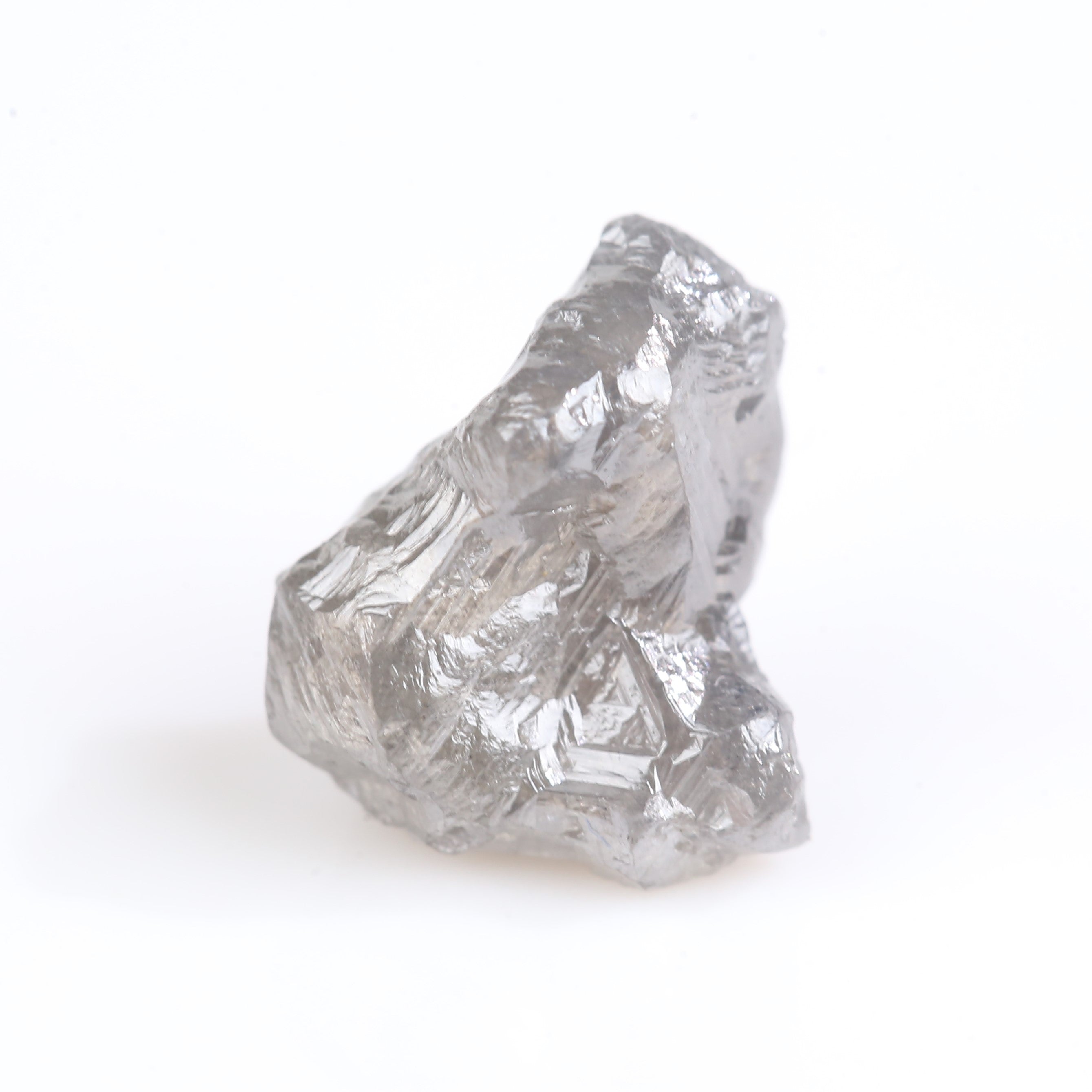 4.22 Carat Natural Rough Diamond Uncut Raw Gray Diamond 11.30 MM