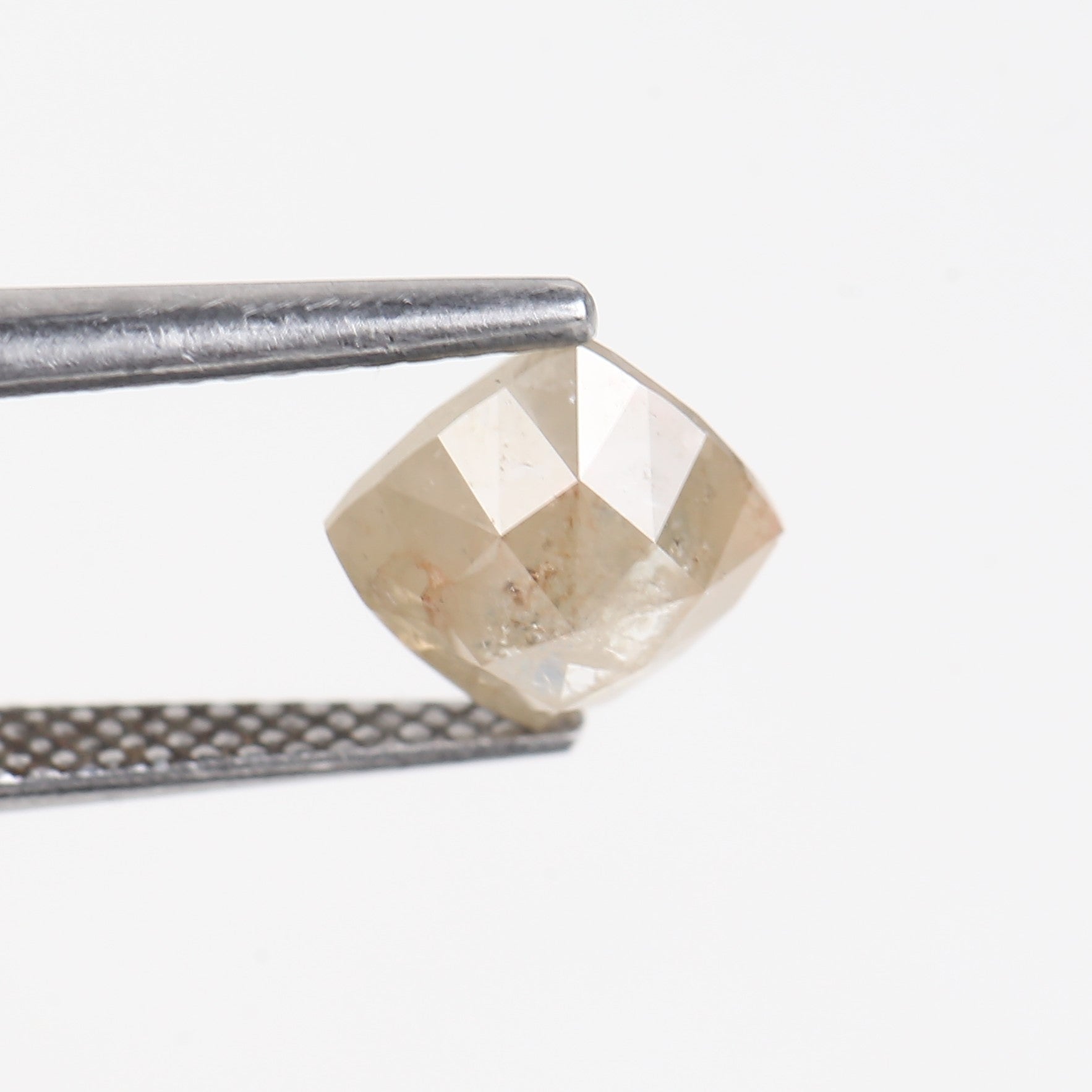 1.78 Carat Double Cut Cushion Salt and Pepper Diamond 6.45 MM