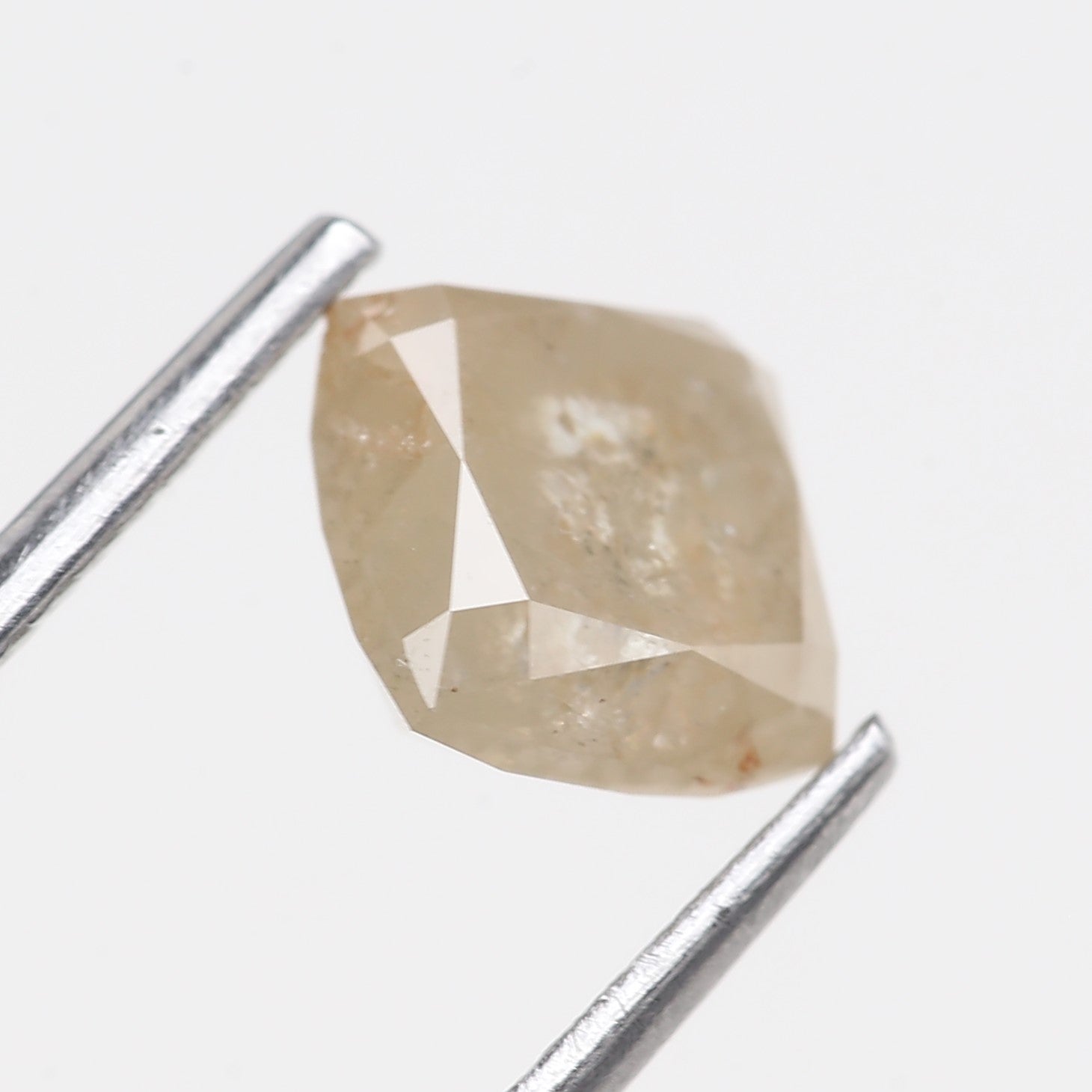 1.78 Carat Double Cut Cushion Salt and Pepper Diamond 6.45 MM